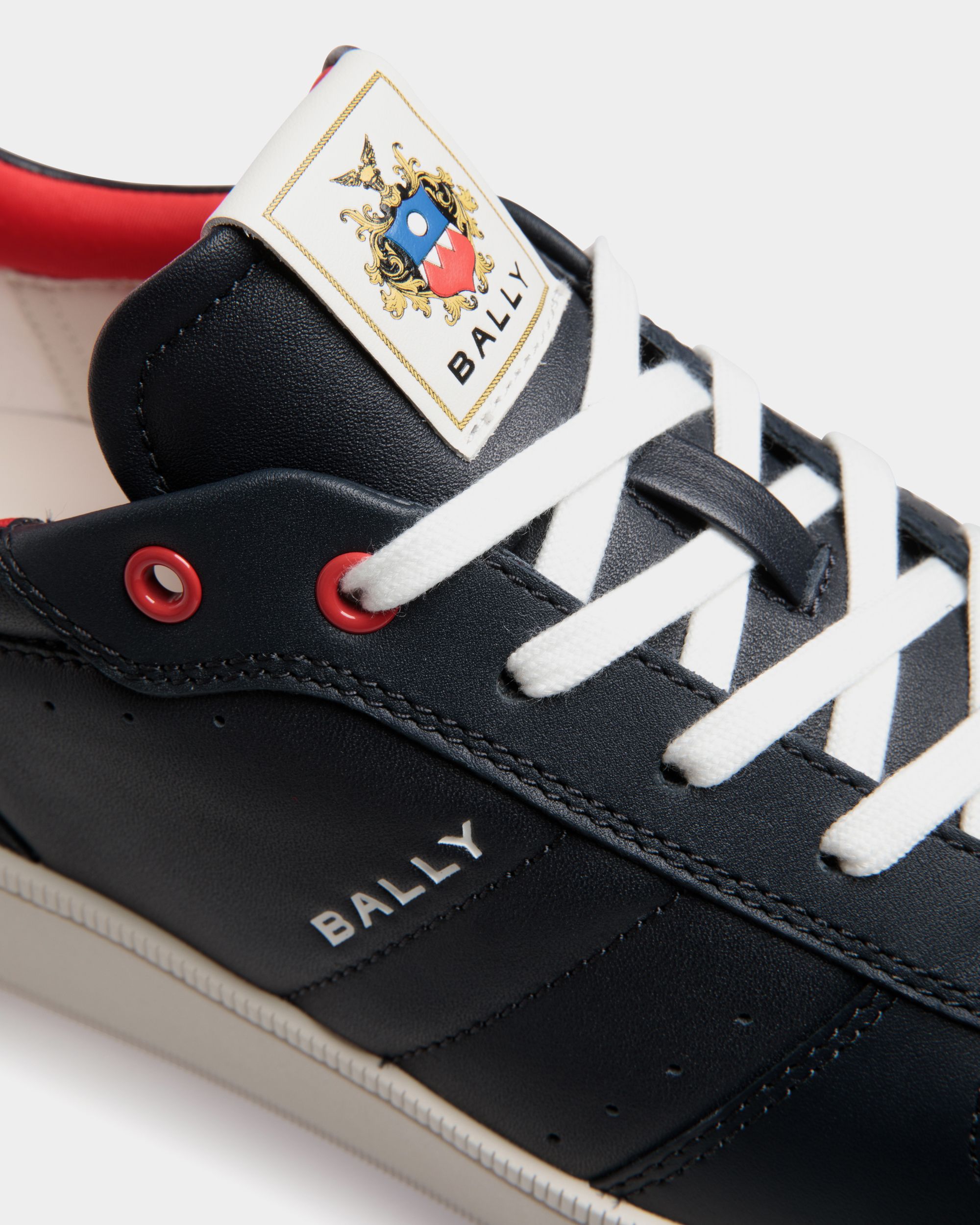Raise Sneaker in Navy Blue Leather - Hombre - Bally - 05