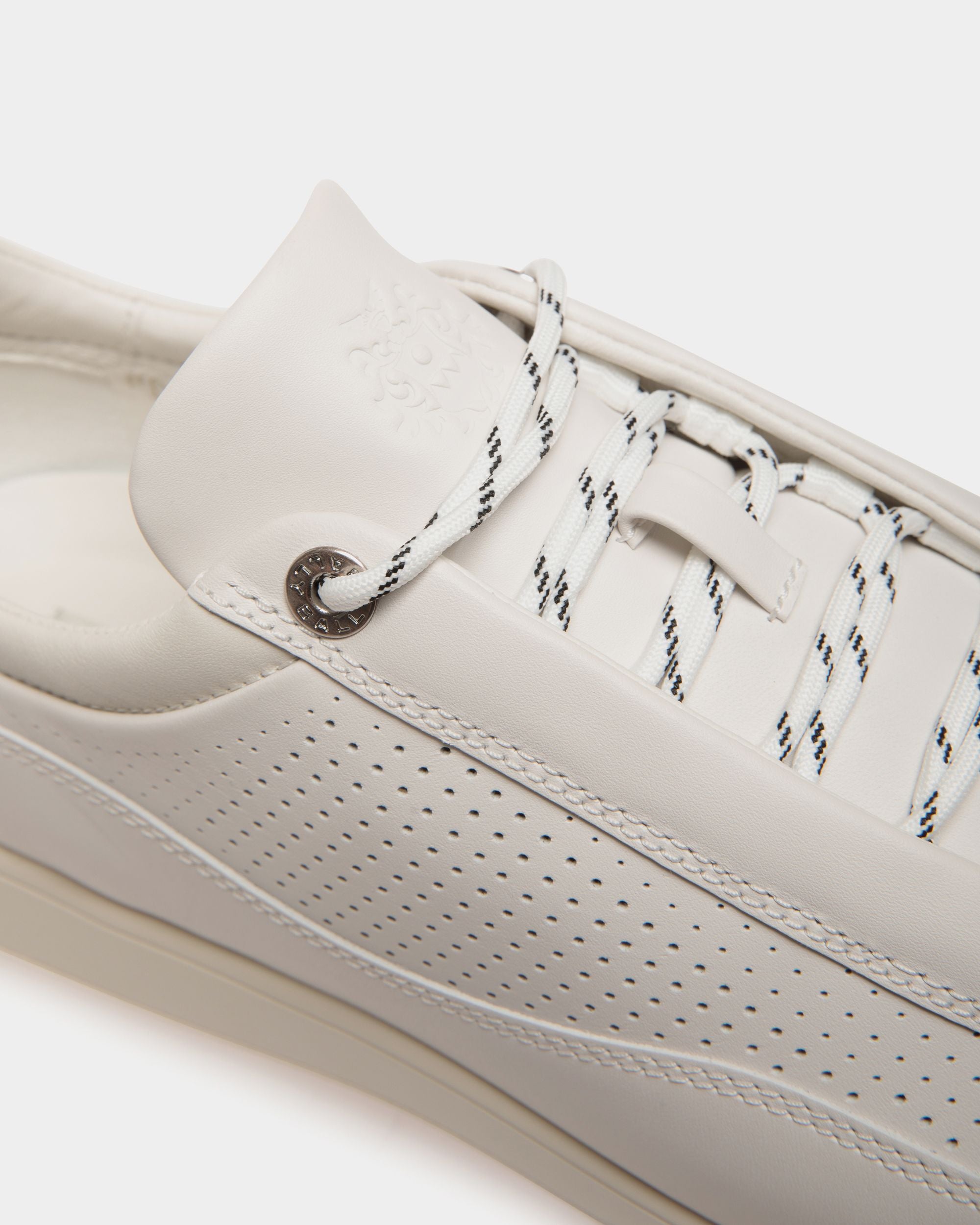 Zapatilla Manto Runner De Piel Blanca - Hombre - Bally - 05