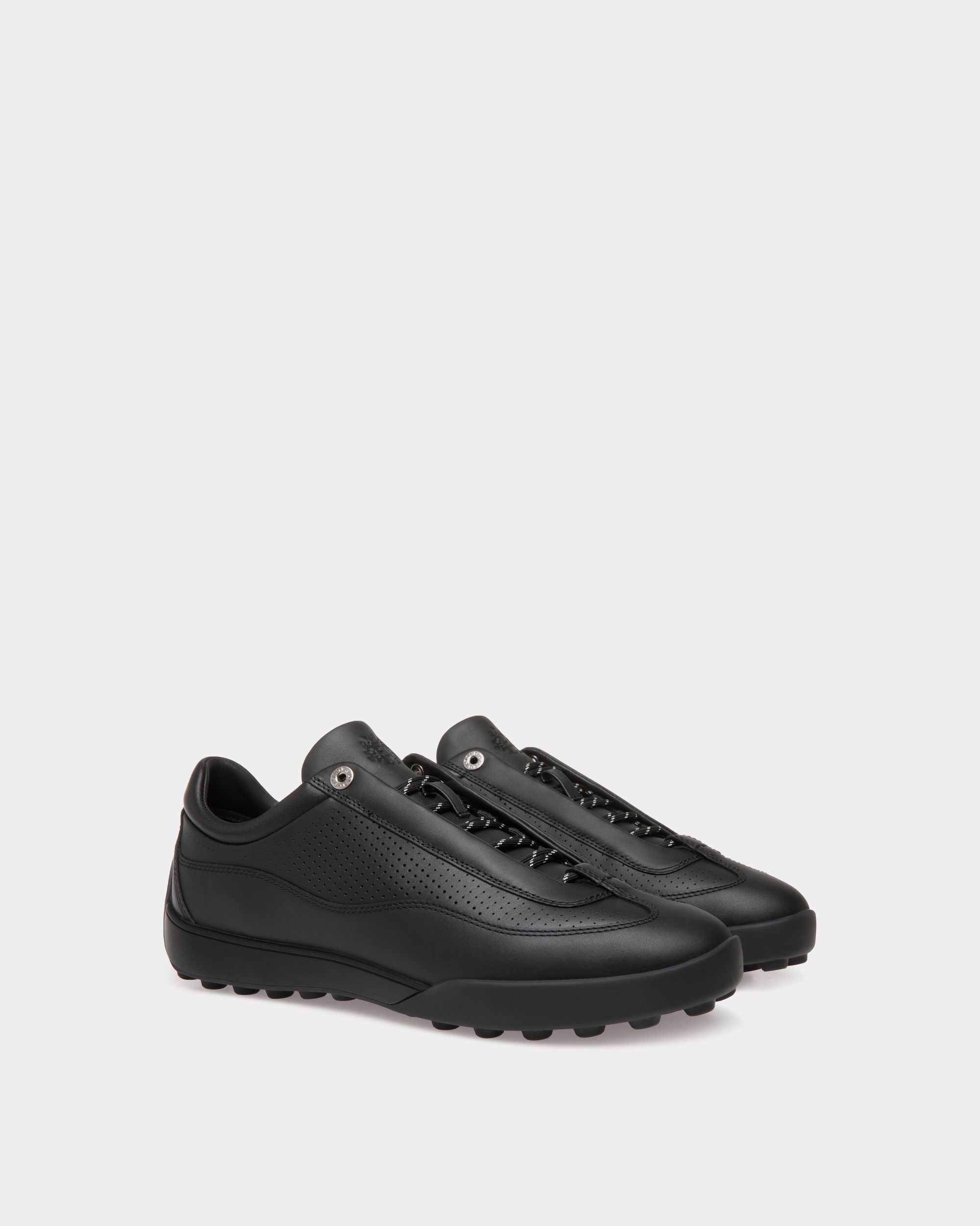 Manto Runner Sneaker in Black Leather - Men's - Bally - 02