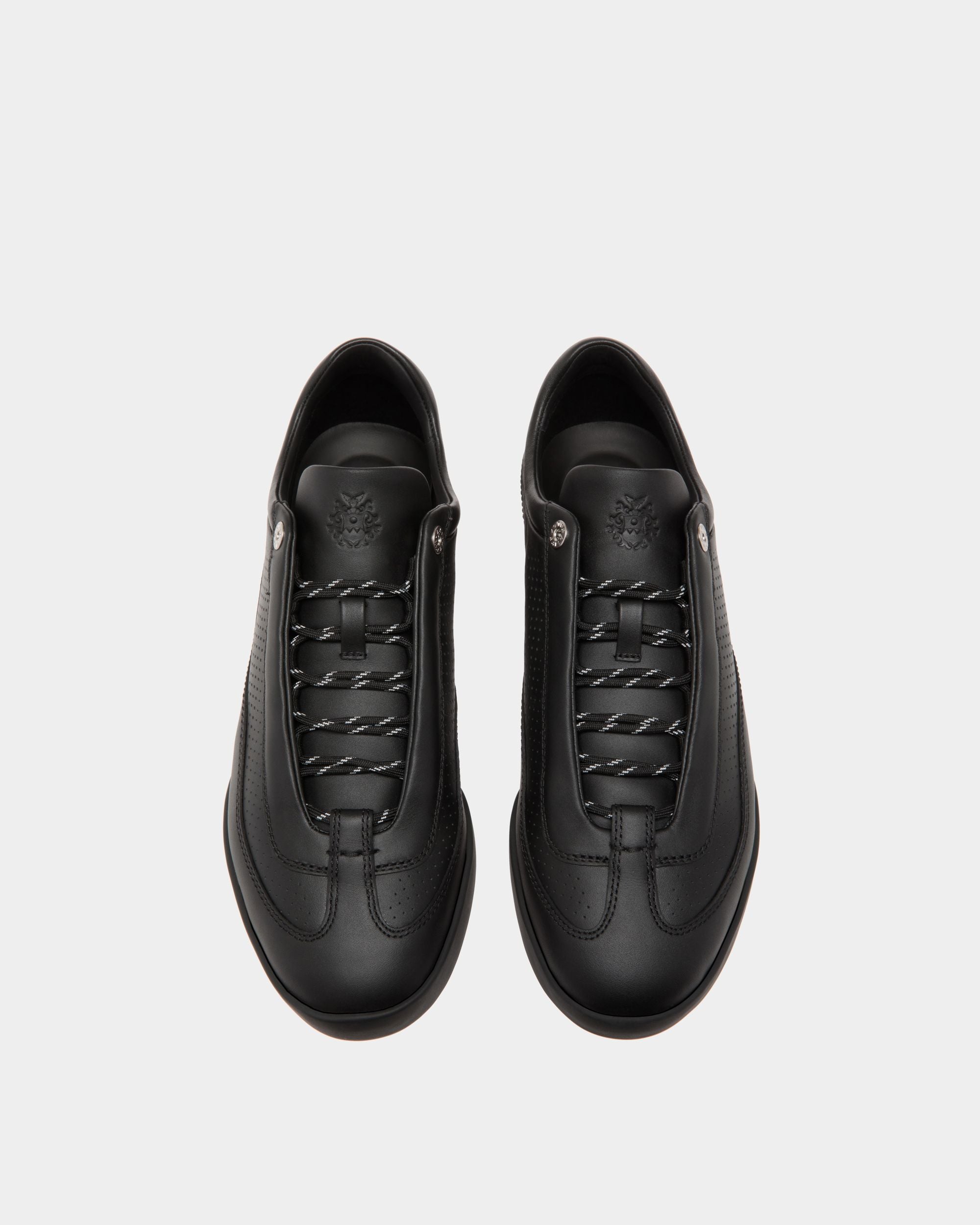 Manto Runner Sneaker in Black Leather - Men's - Bally - 04