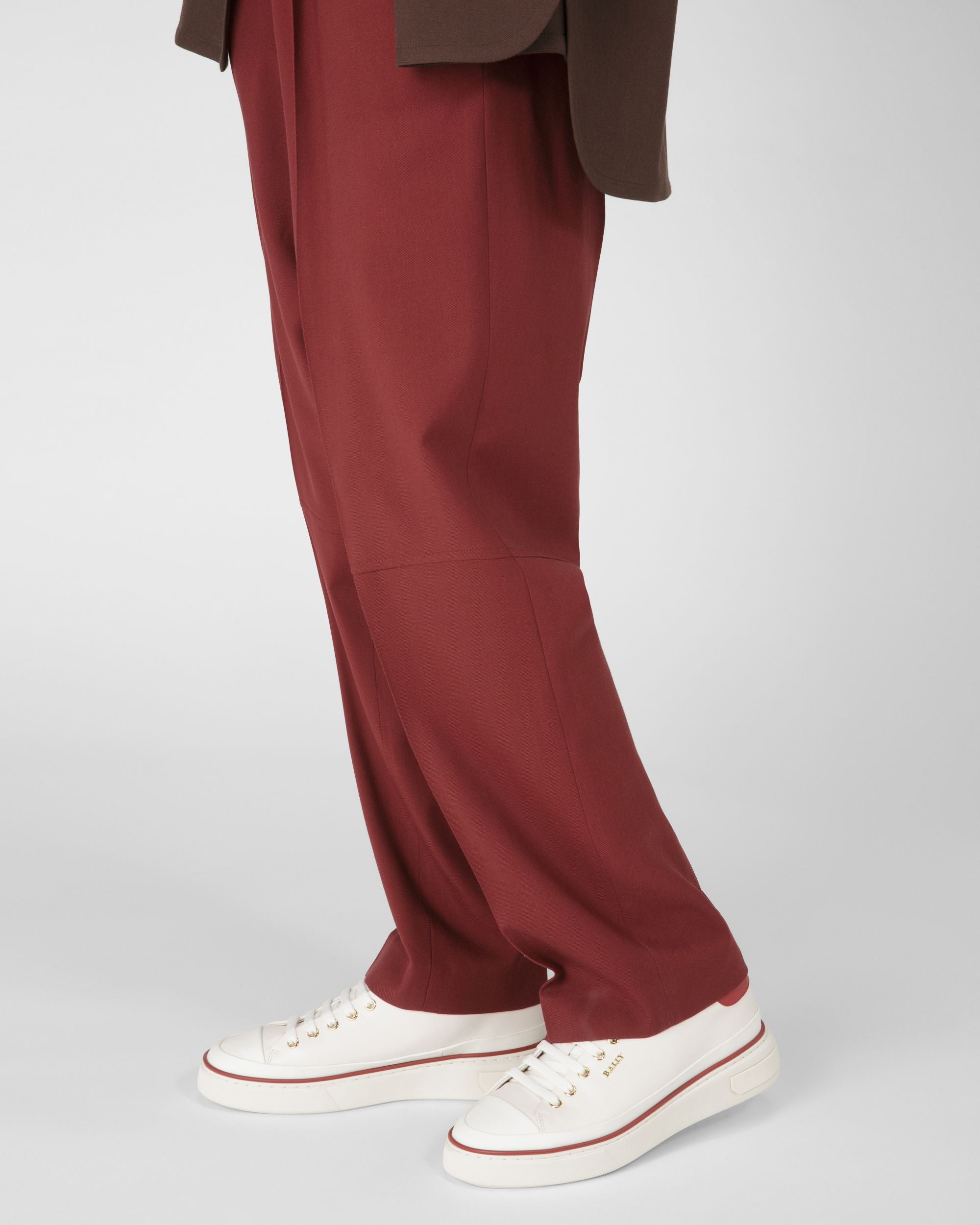 Maily Zapatilla En Piel De Color Blanco Y Rojo - Hombre - Bally - 07