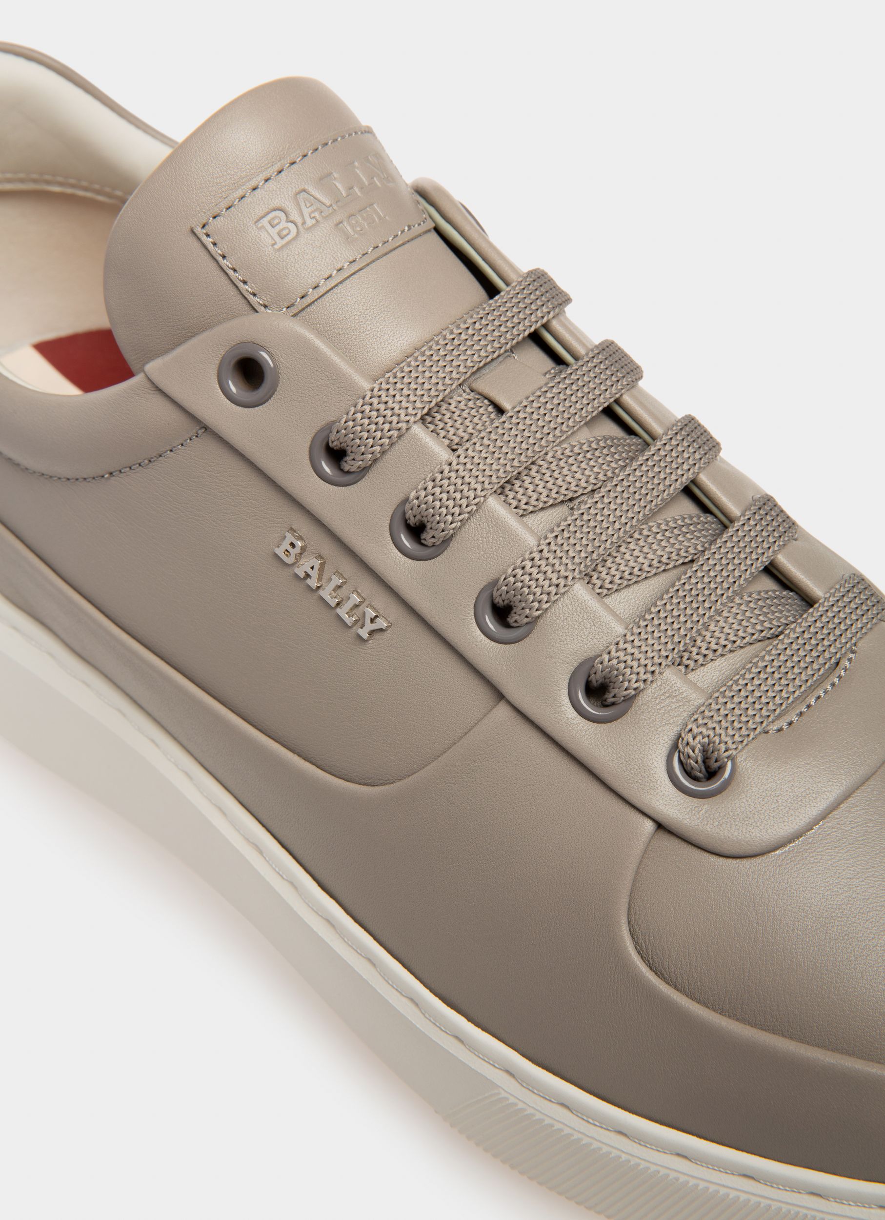 Manny Zapatillas De Piel De Color Gris - Hombre - Bally - 06