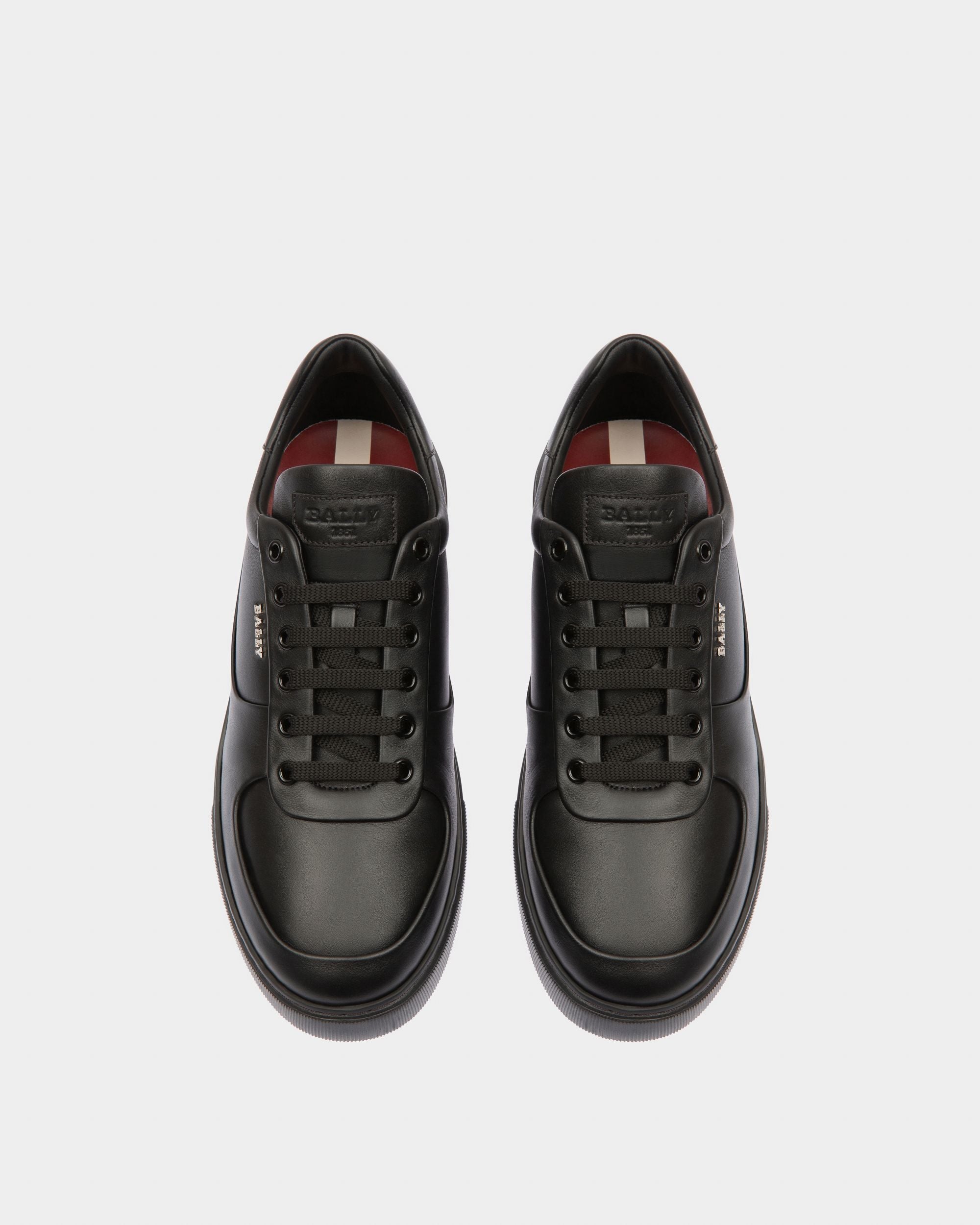 Manny Leather Sneakers In Black - Men's - Bally - 02