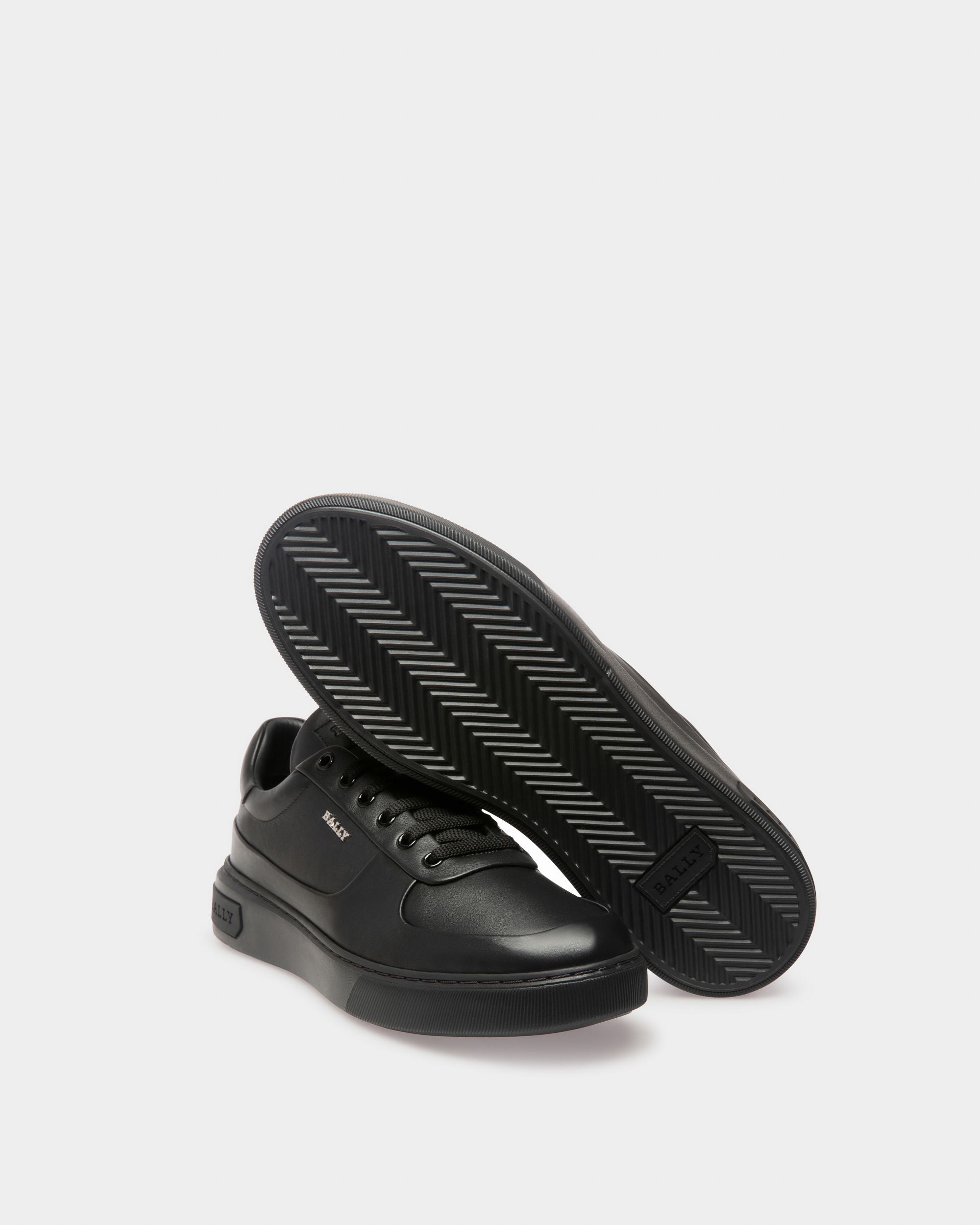 Manny Leather Sneakers In Black - Men's - Bally - 05
