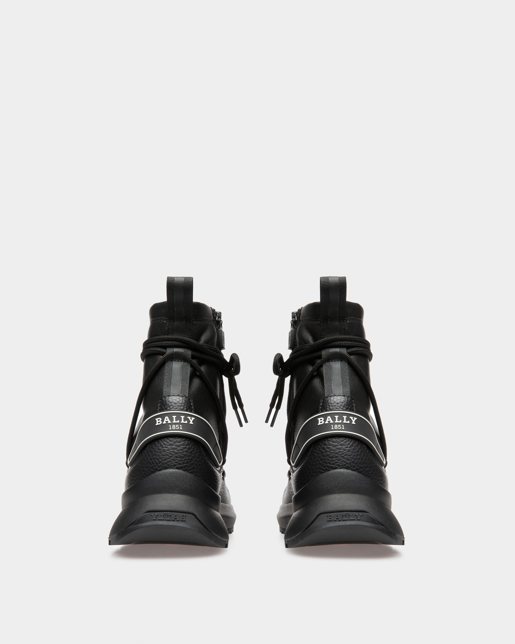 Denwer Fabric & Leather Sneakers In Black - Men's - Bally - 04