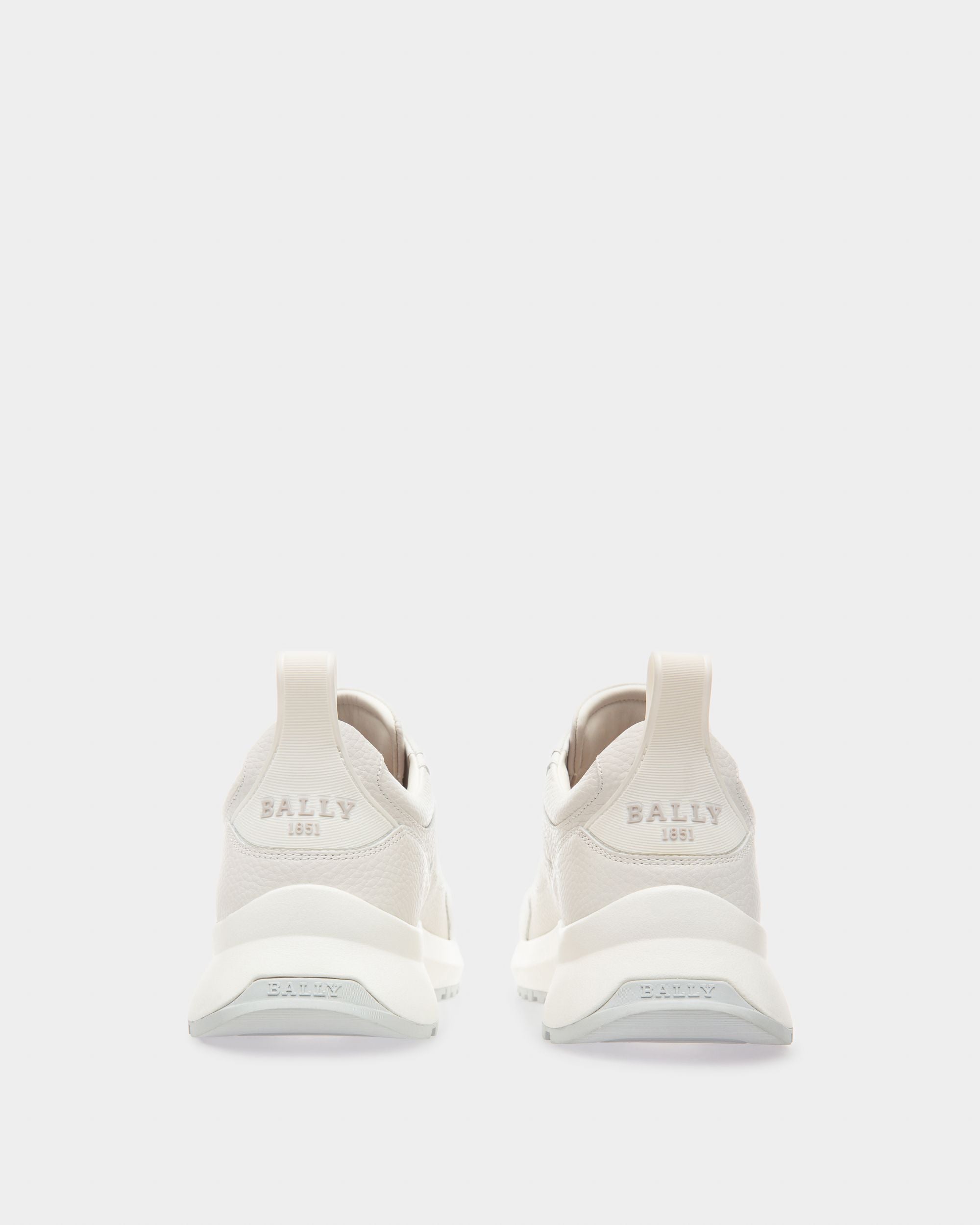 Dave Leather Sneakers In White - Men's - Bally - 04