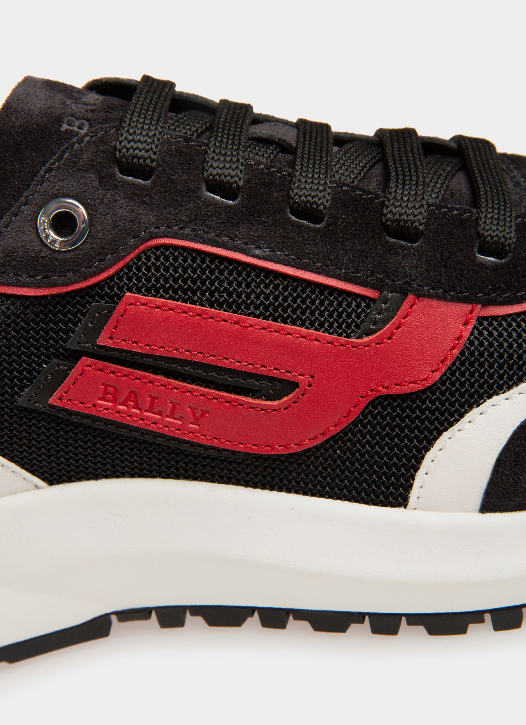 Demmy Zapatillas En Malla Y Piel De Color Negro - Hombre - Bally - 02