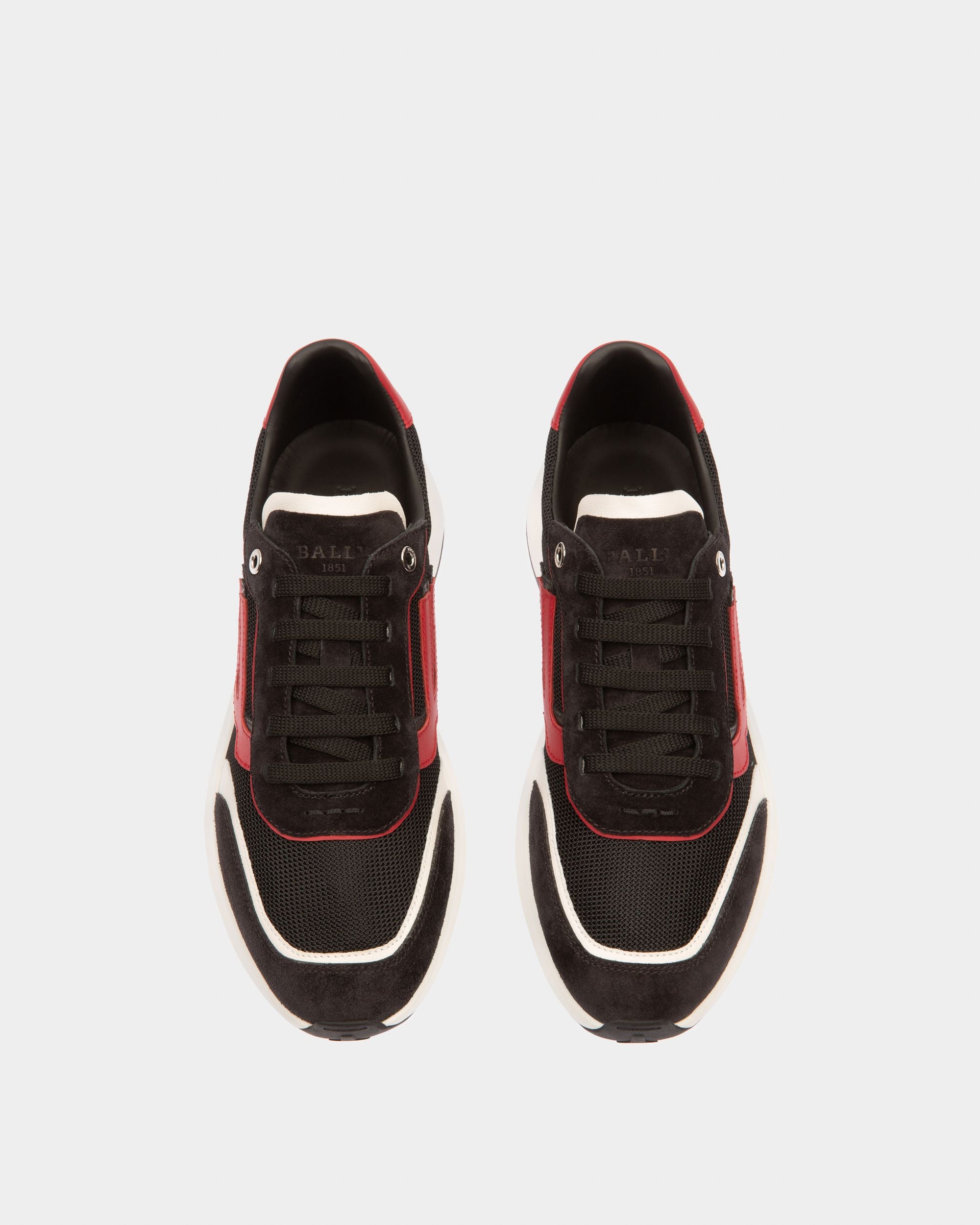 Demmy Zapatillas En Malla Y Piel De Color Negro - Hombre - Bally - 04