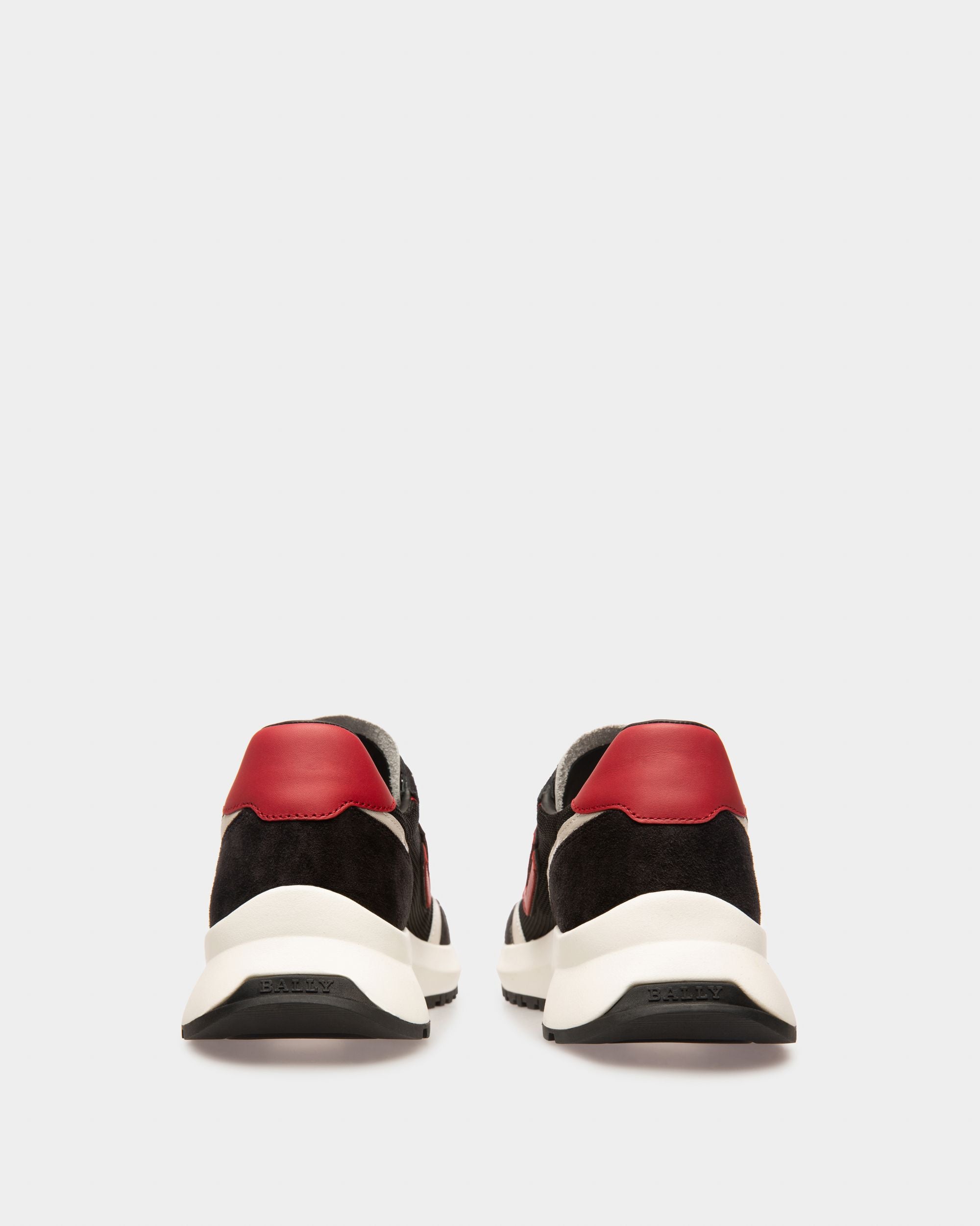 Demmy Zapatillas En Malla Y Piel De Color Negro - Hombre - Bally - 05