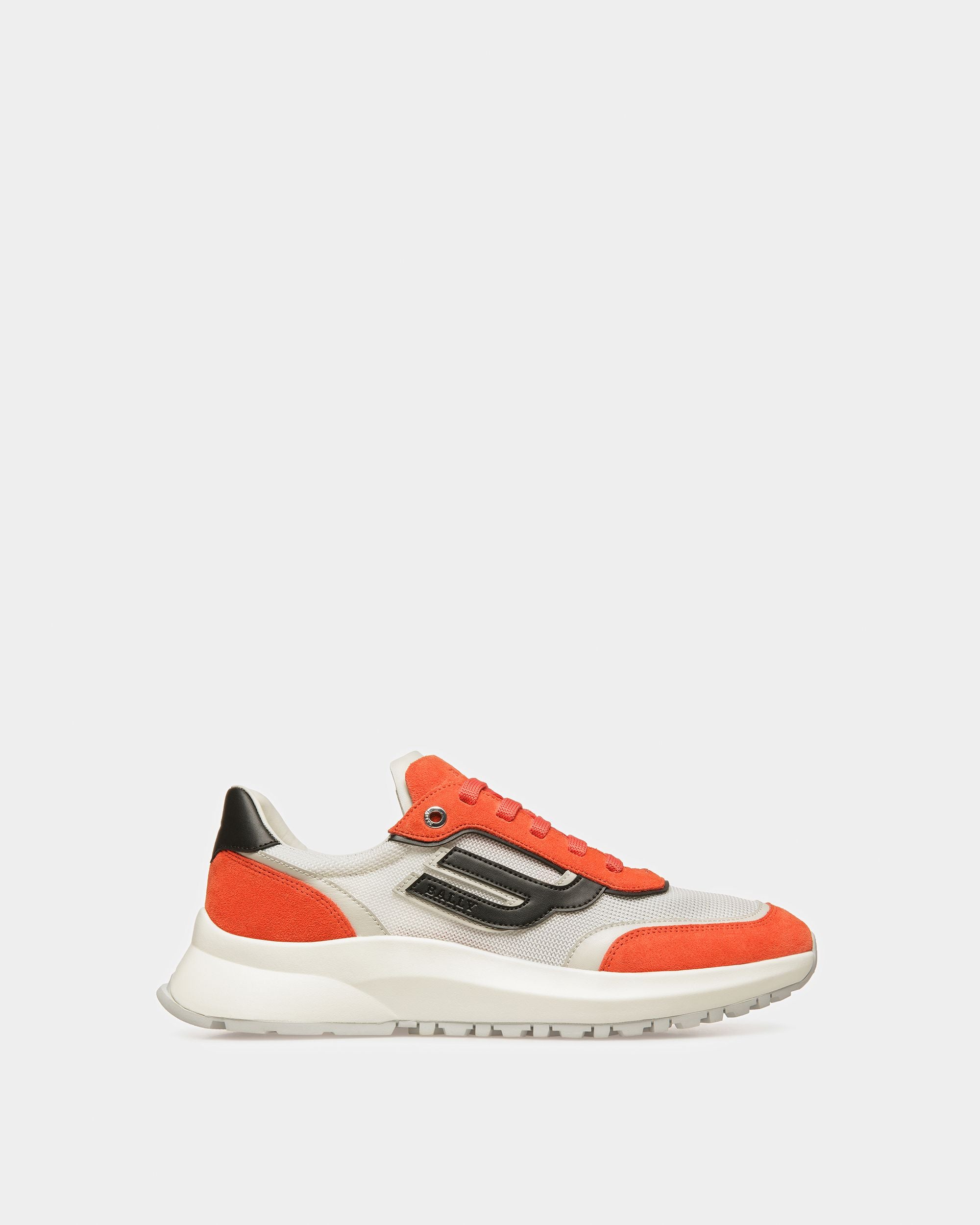 Outline Sneaker In Orange Synthetic - Men's - Bally - 01
