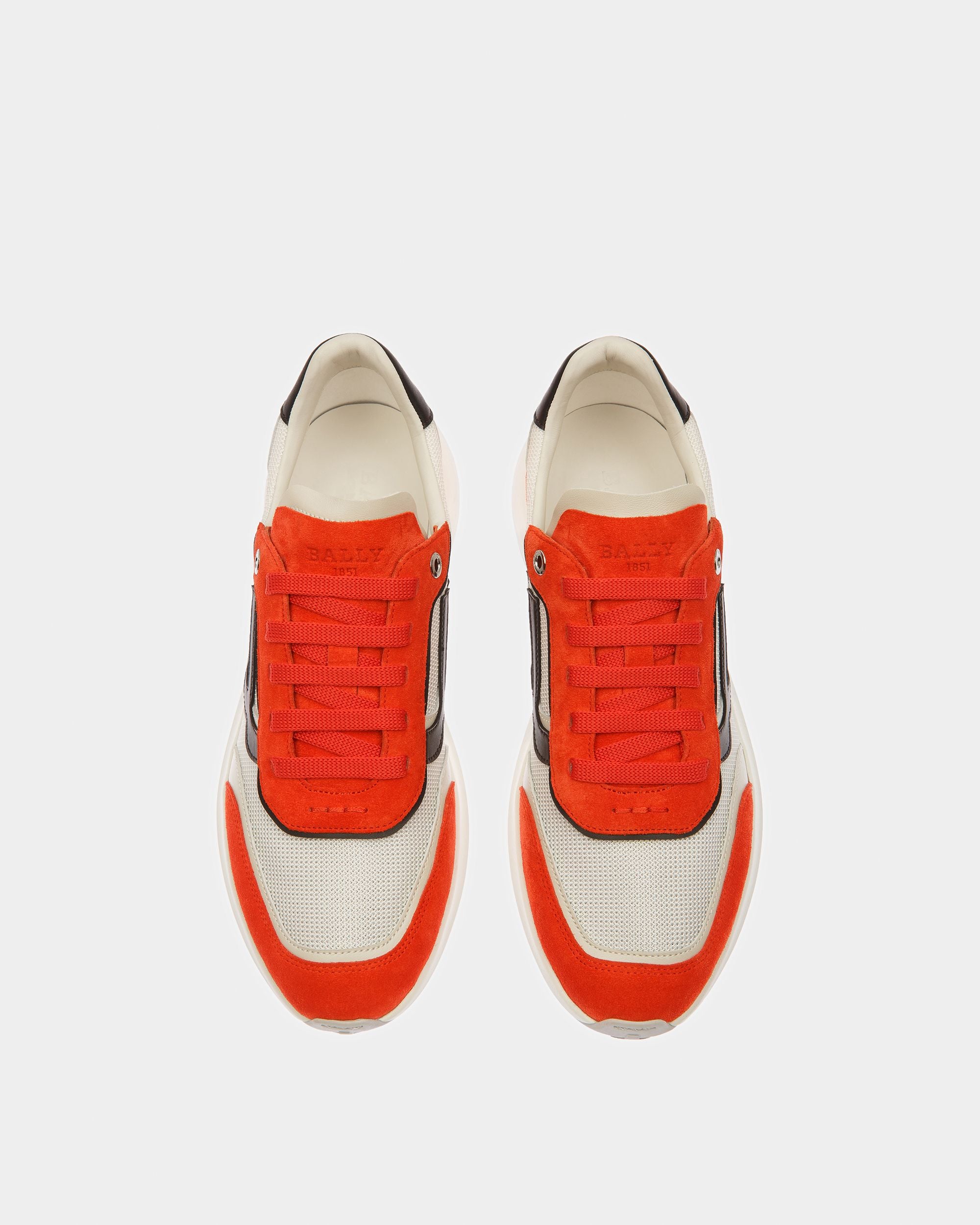 Outline Sneaker In Orange Synthetic - Men's - Bally - 02