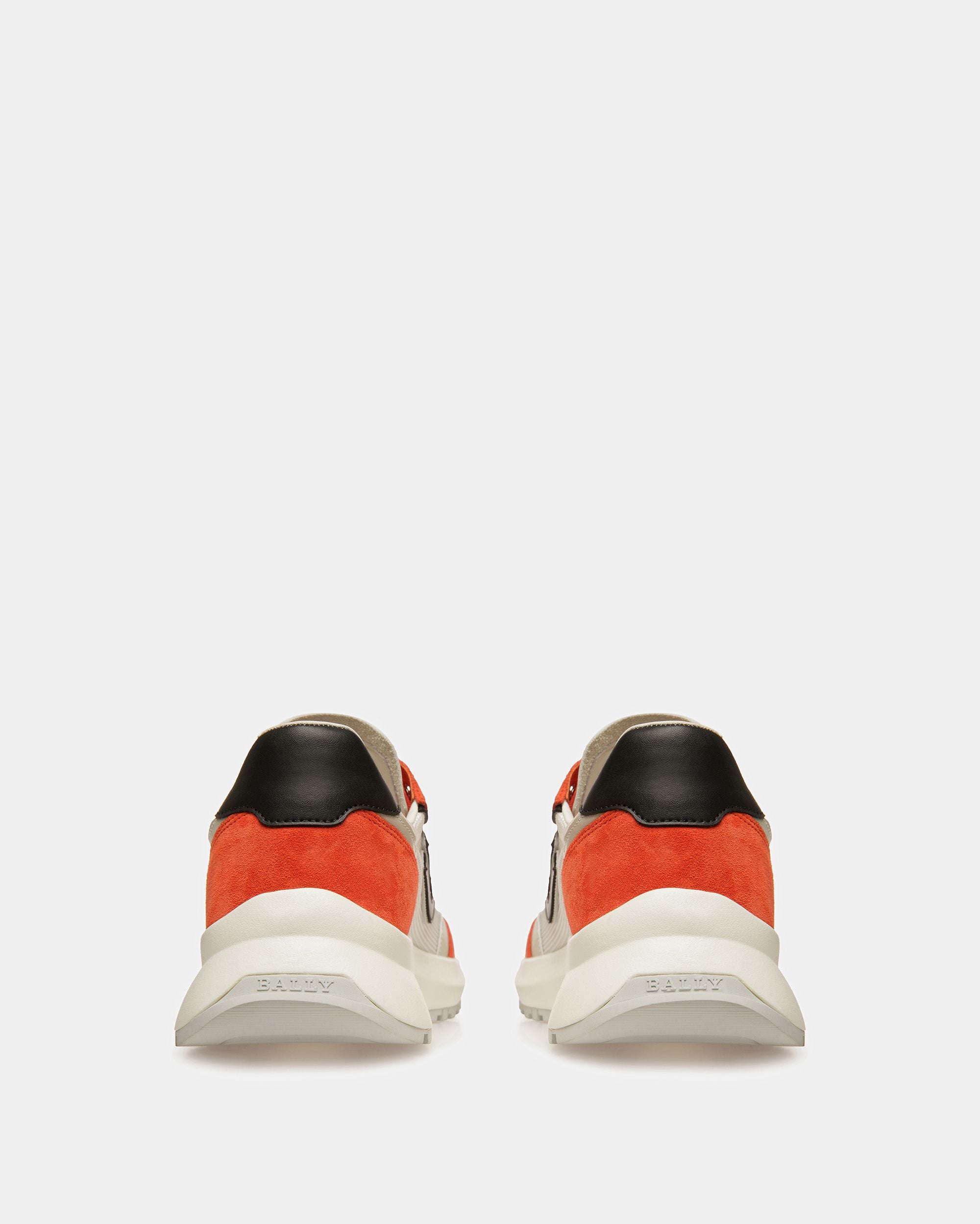 Outline Sneaker In Orange Synthetic - Men's - Bally - 03