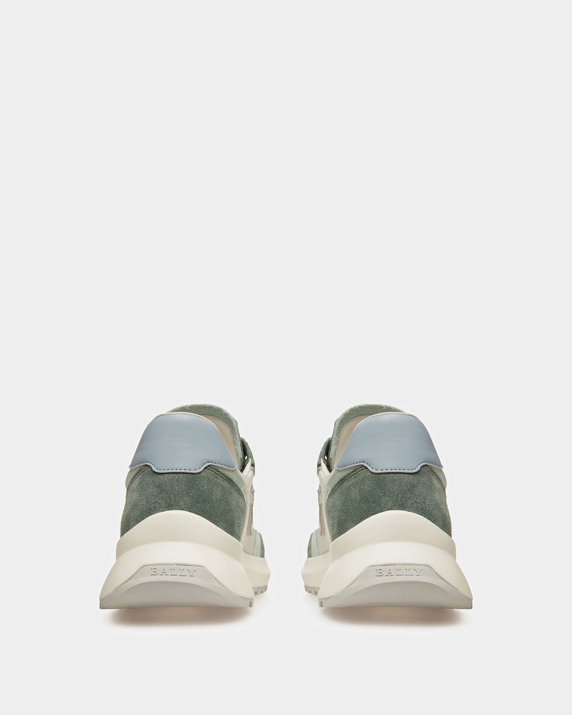 Demmy-T Zapatillas De Tela Y Piel En Salvia - Hombre - Bally - 03