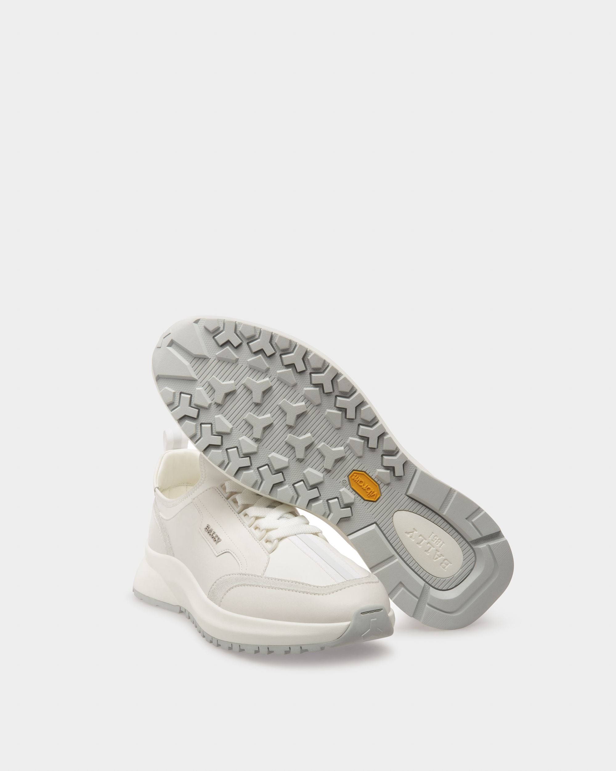 Deven Zapatillas De Piel De Color Blanco - Hombre - Bally - 05