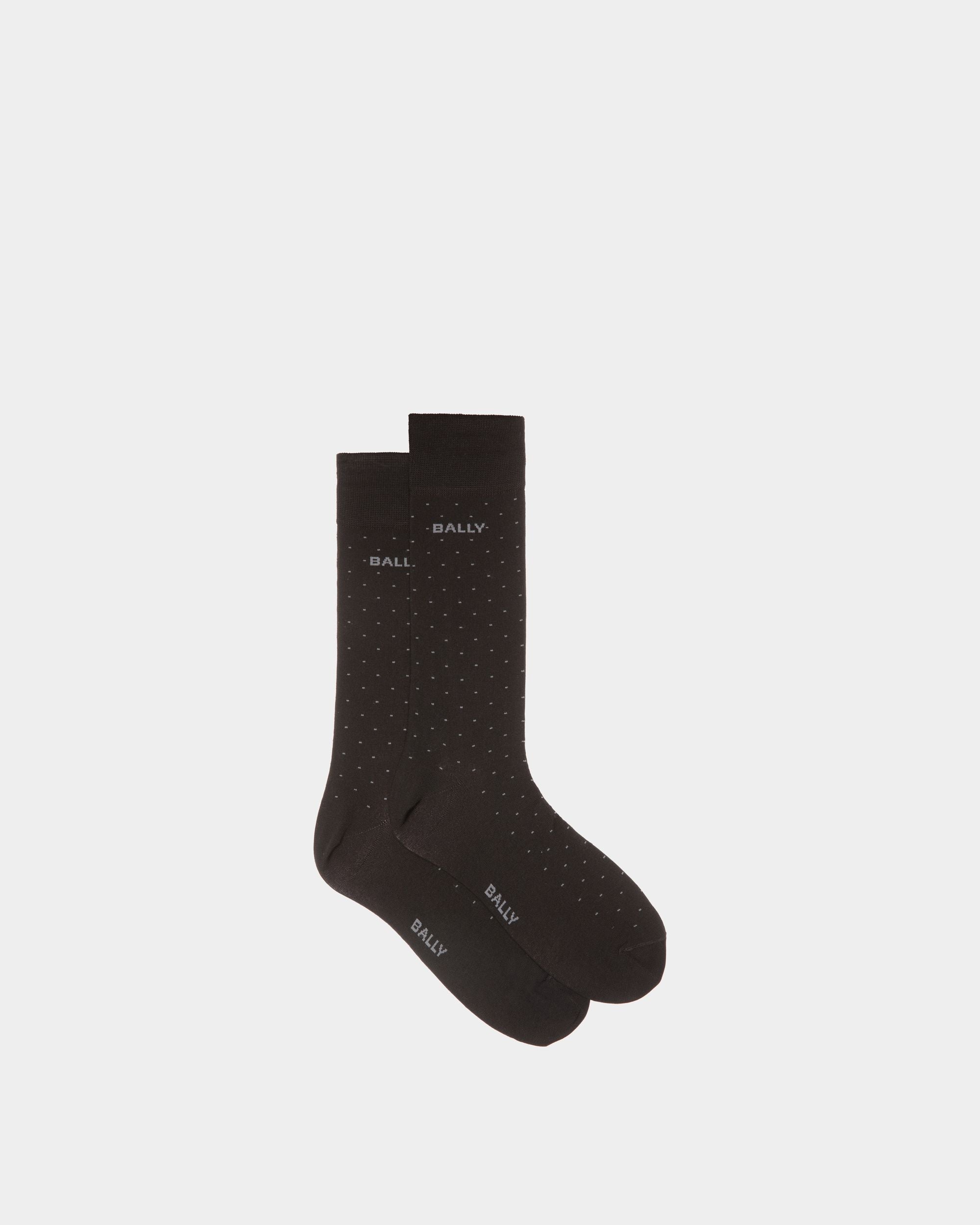 Calcetines De Algodón Negro - Hombre - Bally - 01