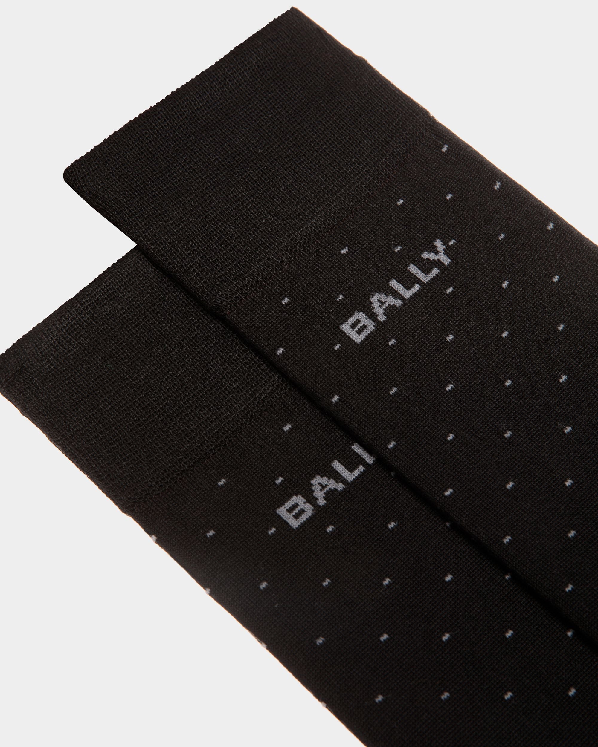 Calcetines De Algodón Negro - Hombre - Bally - 02