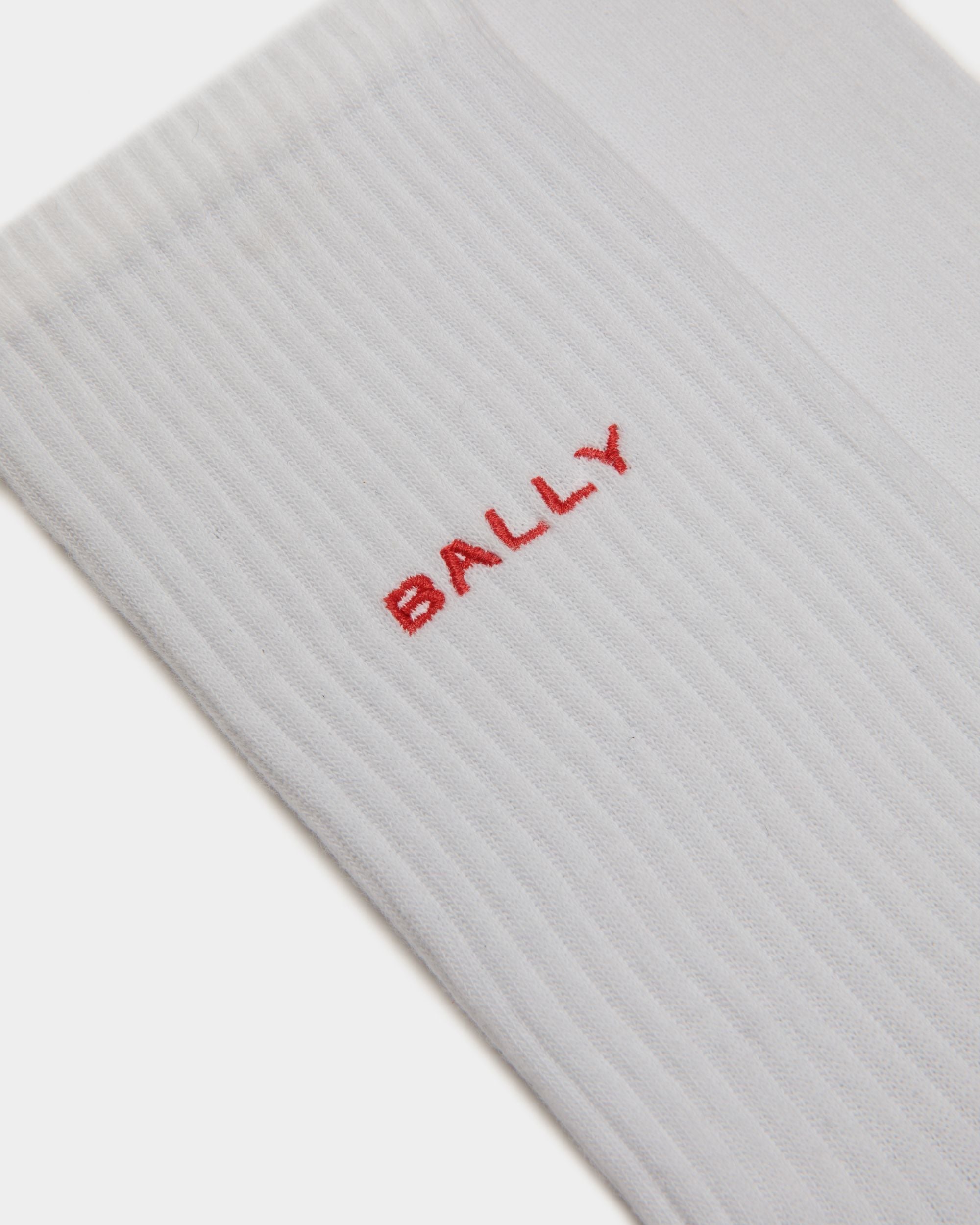 Socks Socks In White Cotton - Men's - Bally - 02