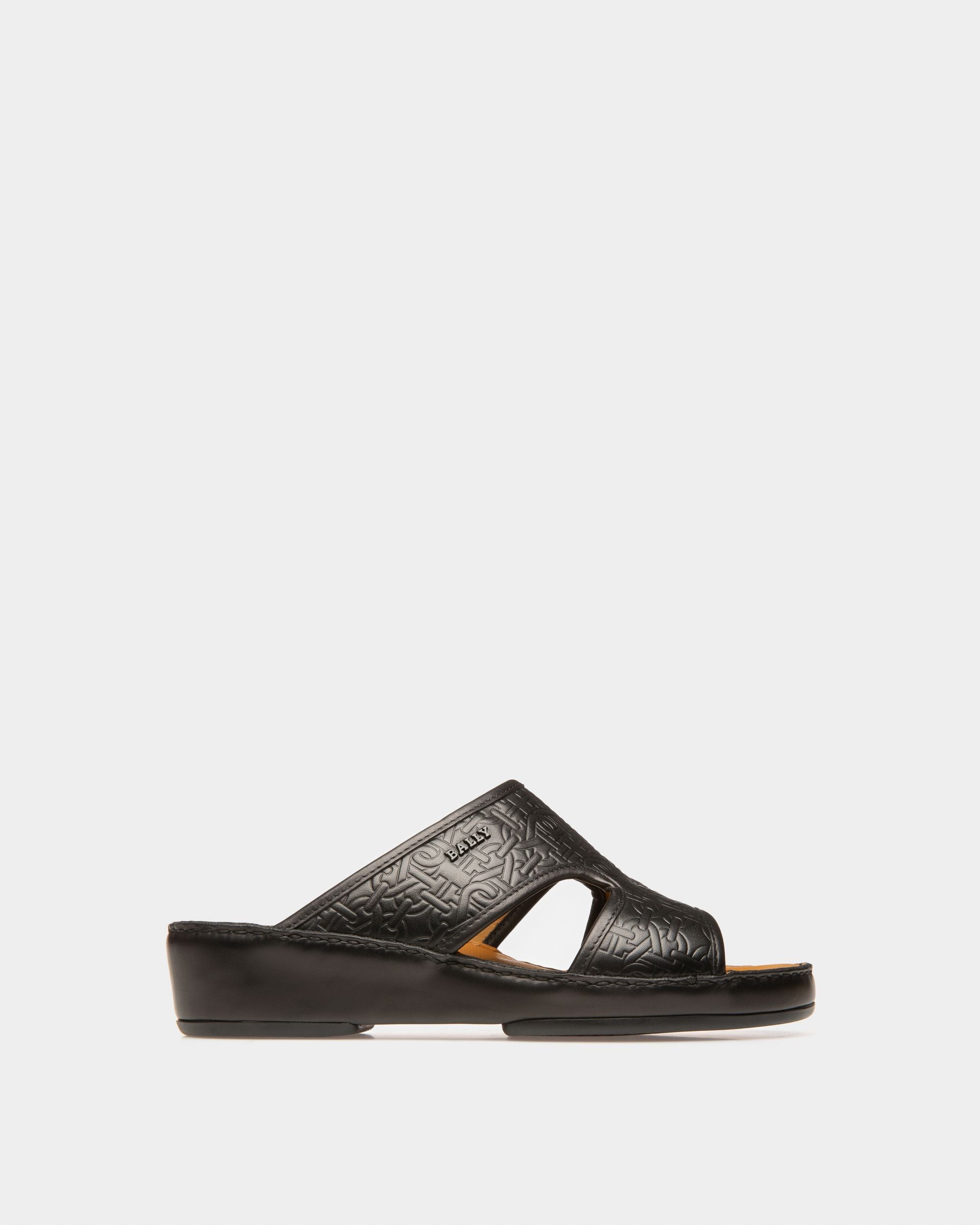 Hassan Sandals In Black Leather - Men's - Bally - 01