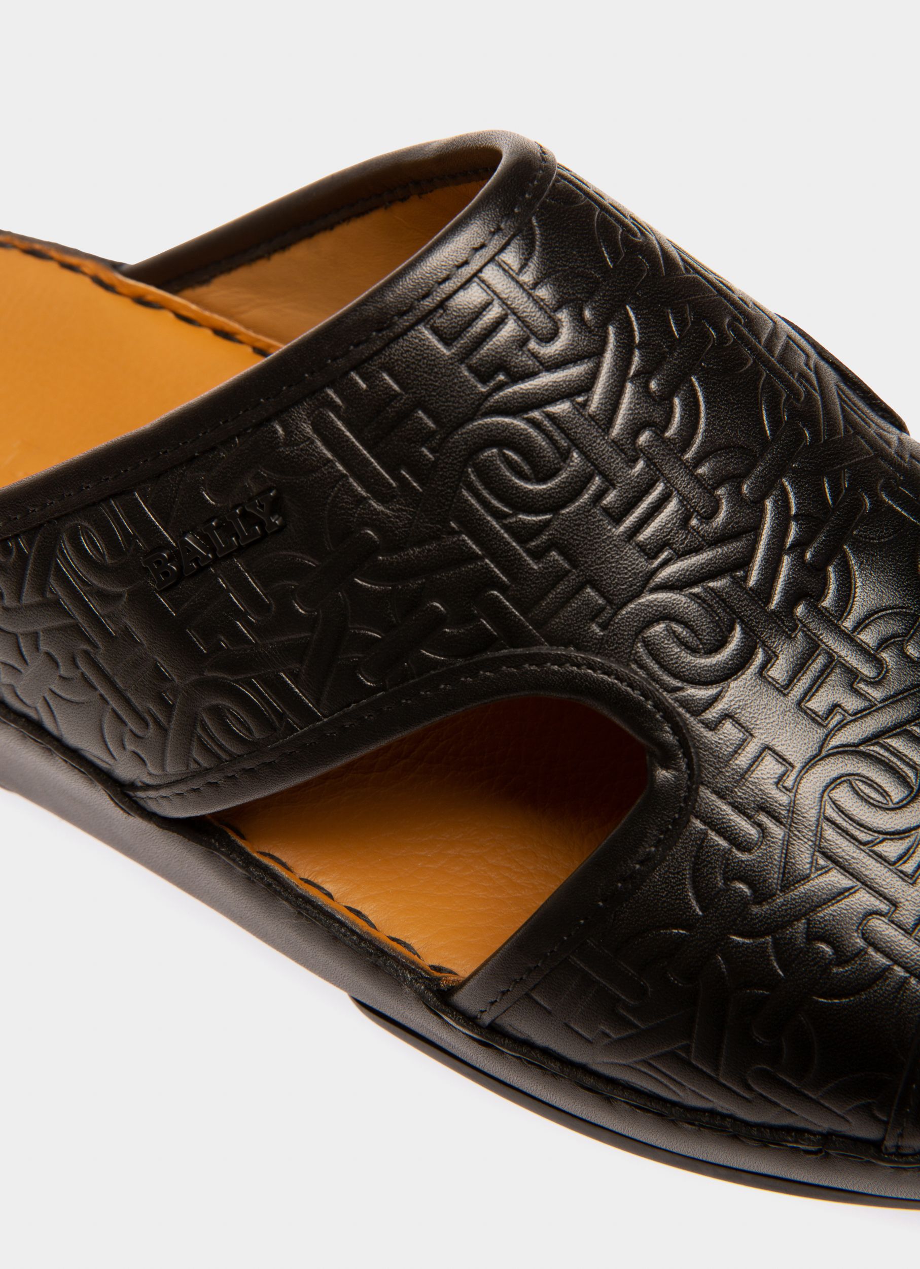 Hassan Sandals In Black Leather - Men's - Bally - 05
