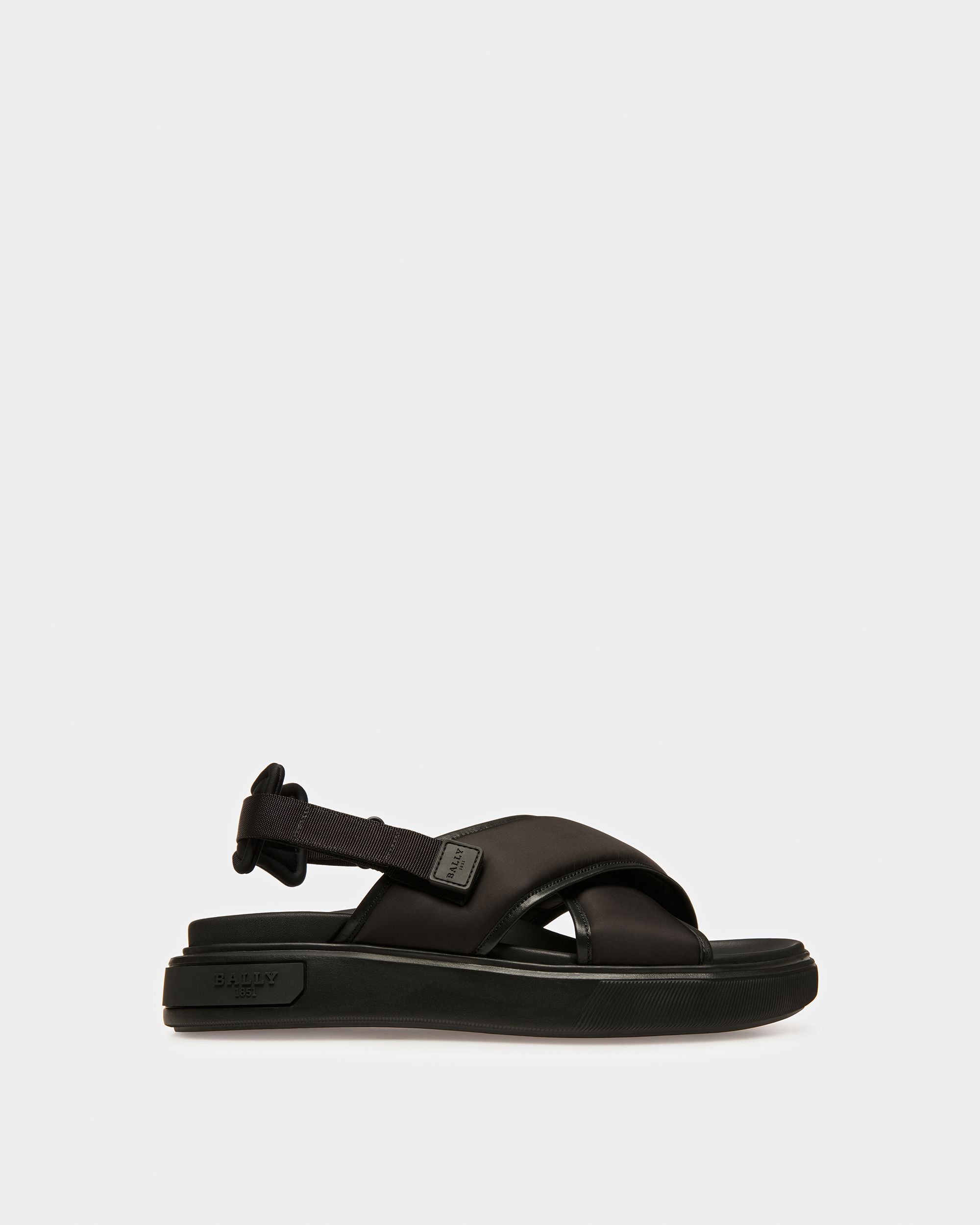 Jodye Sandalias De Piel Y Nailon En Negro - Hombre - Bally - 01