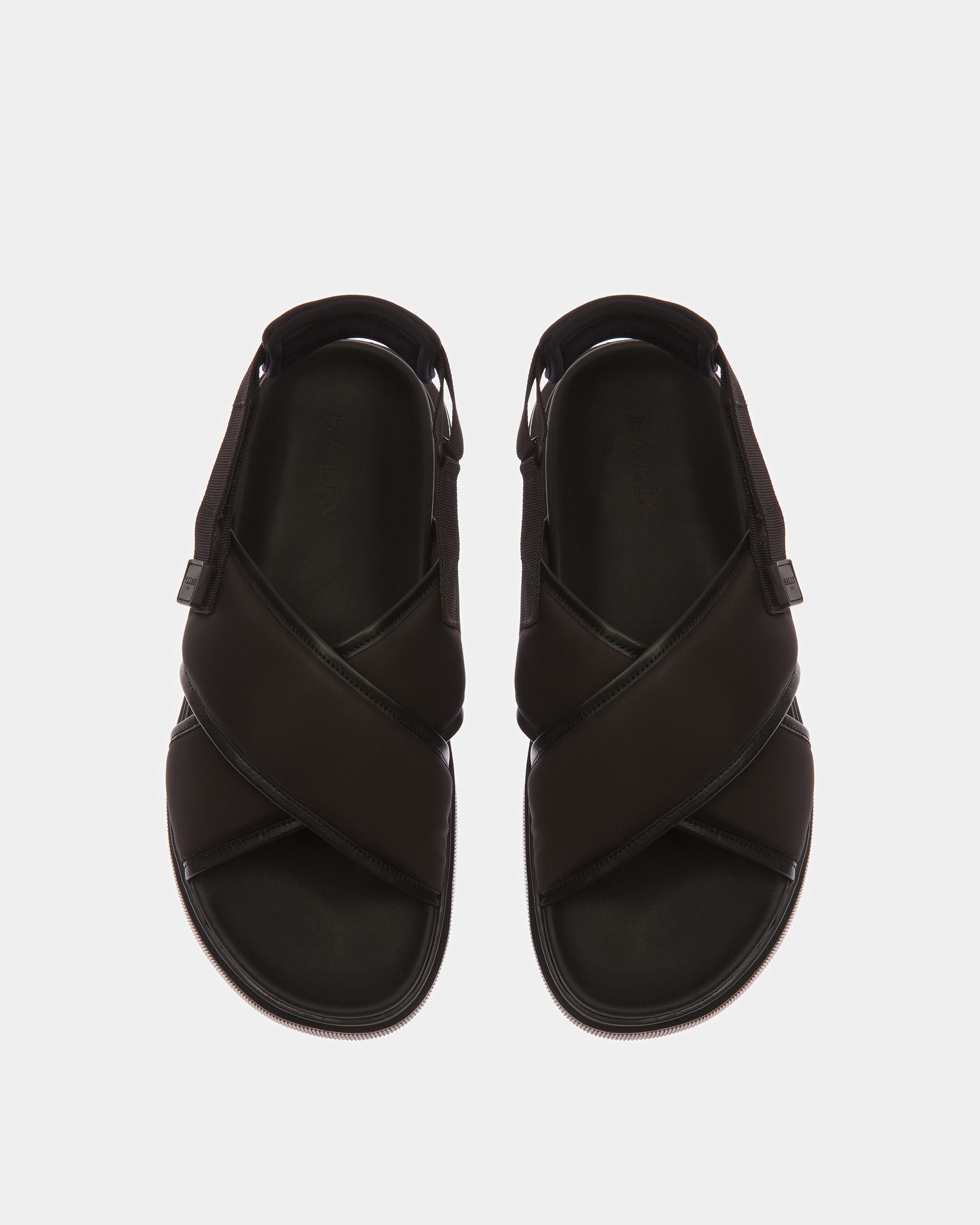Jodye Sandalias De Piel Y Nailon En Negro - Hombre - Bally - 02