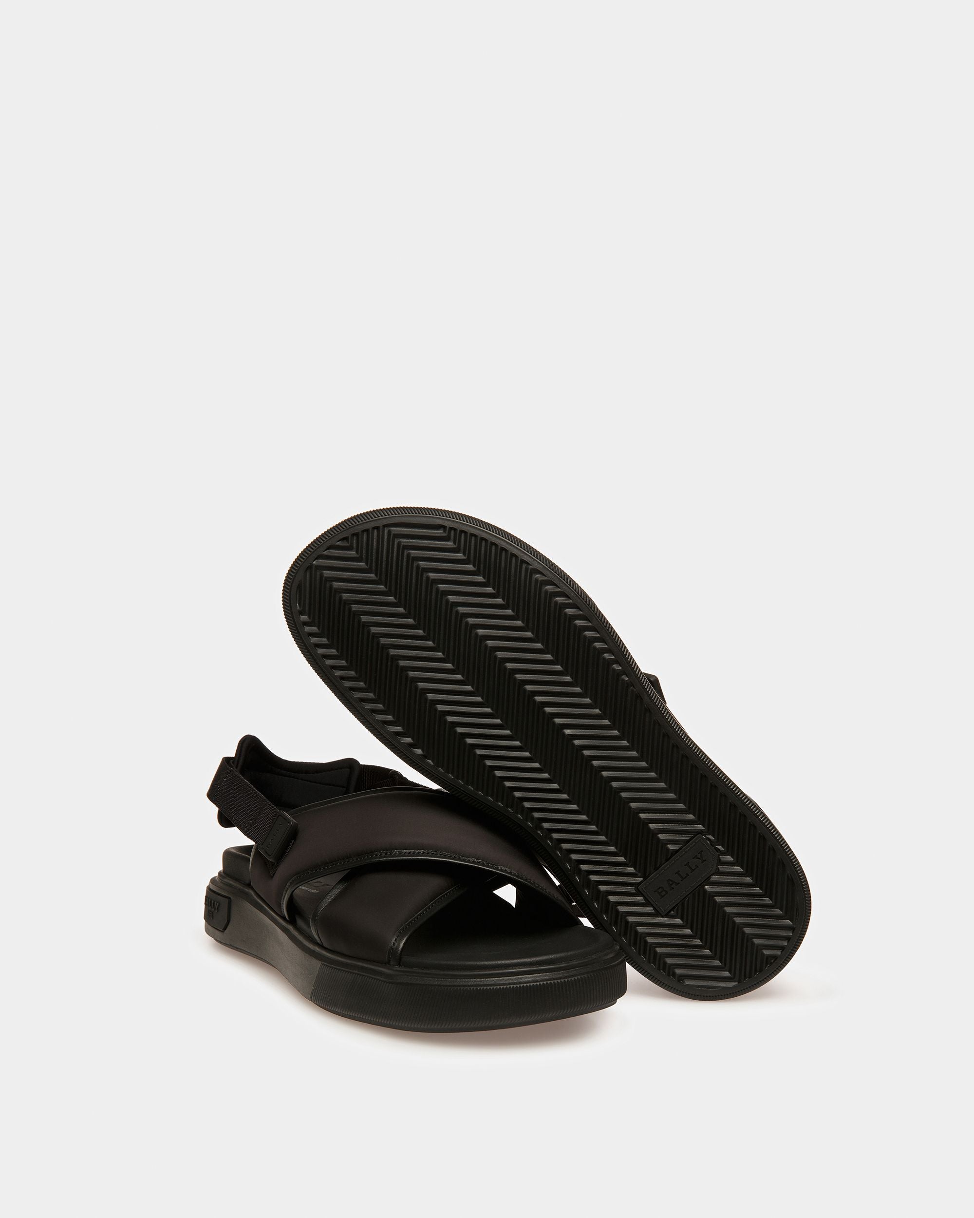 Jodye Sandalias De Piel Y Nailon En Negro - Hombre - Bally - 05