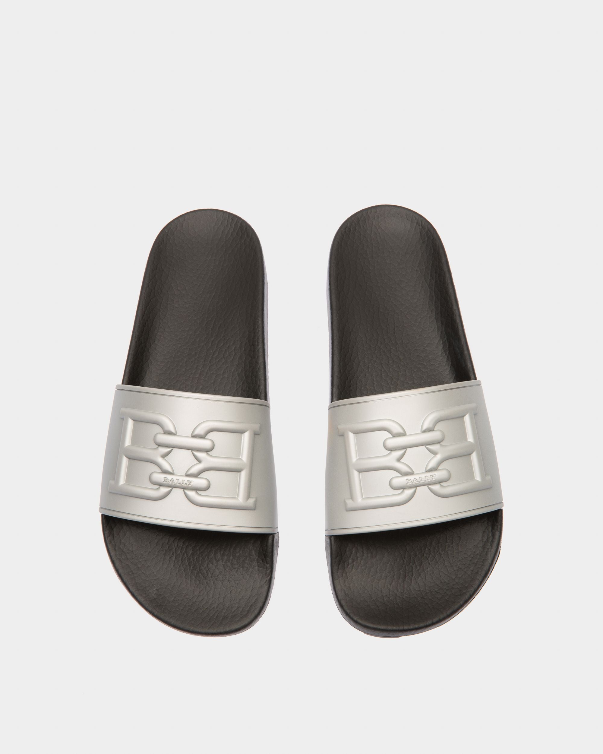 Scotty Sandalias En Goma De Color Plateado - Hombre - Bally - 02