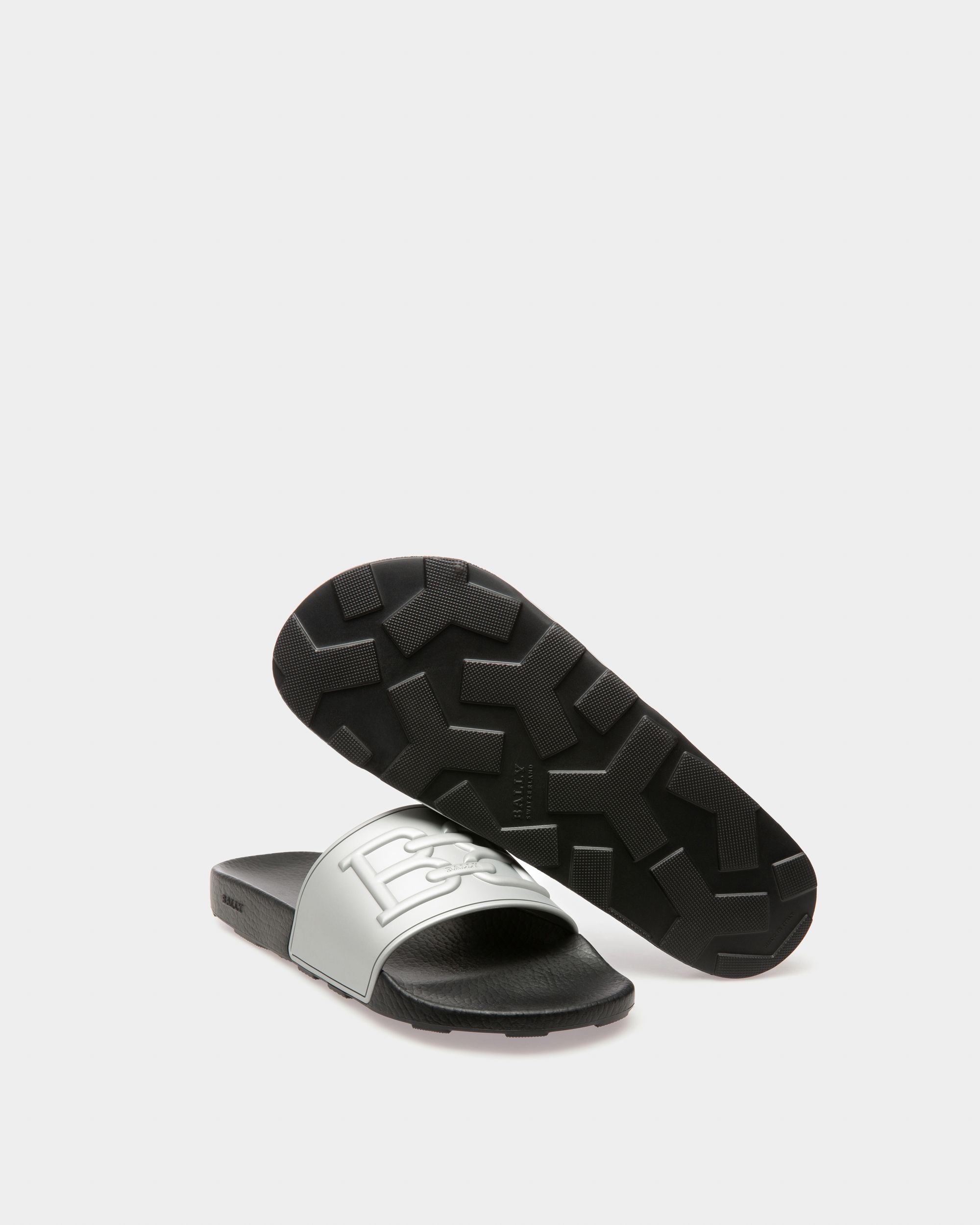 Scotty Sandalias En Goma De Color Plateado - Hombre - Bally - 04