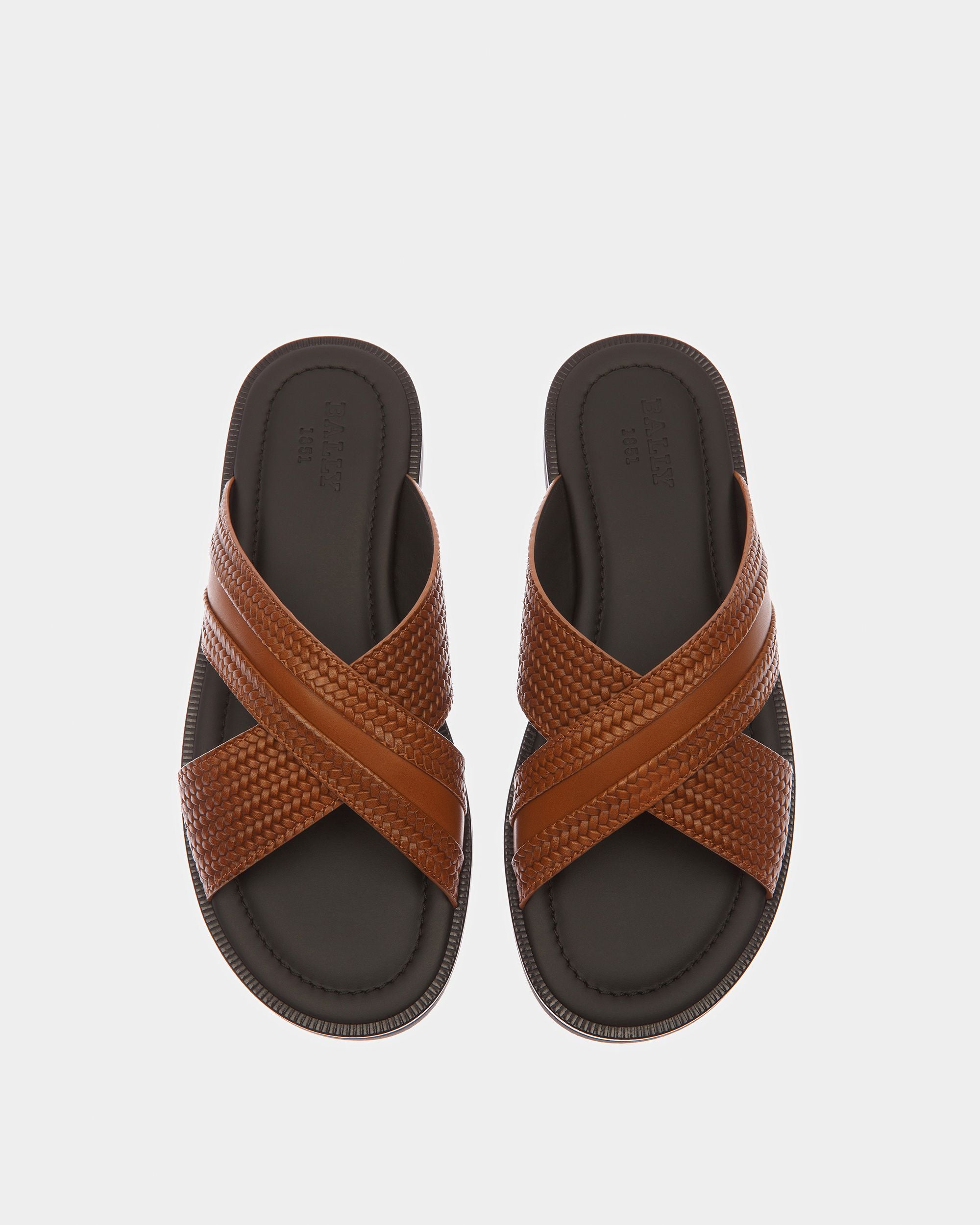 Jabil Sandalias De Piel En Salvia - Hombre - Bally - 02