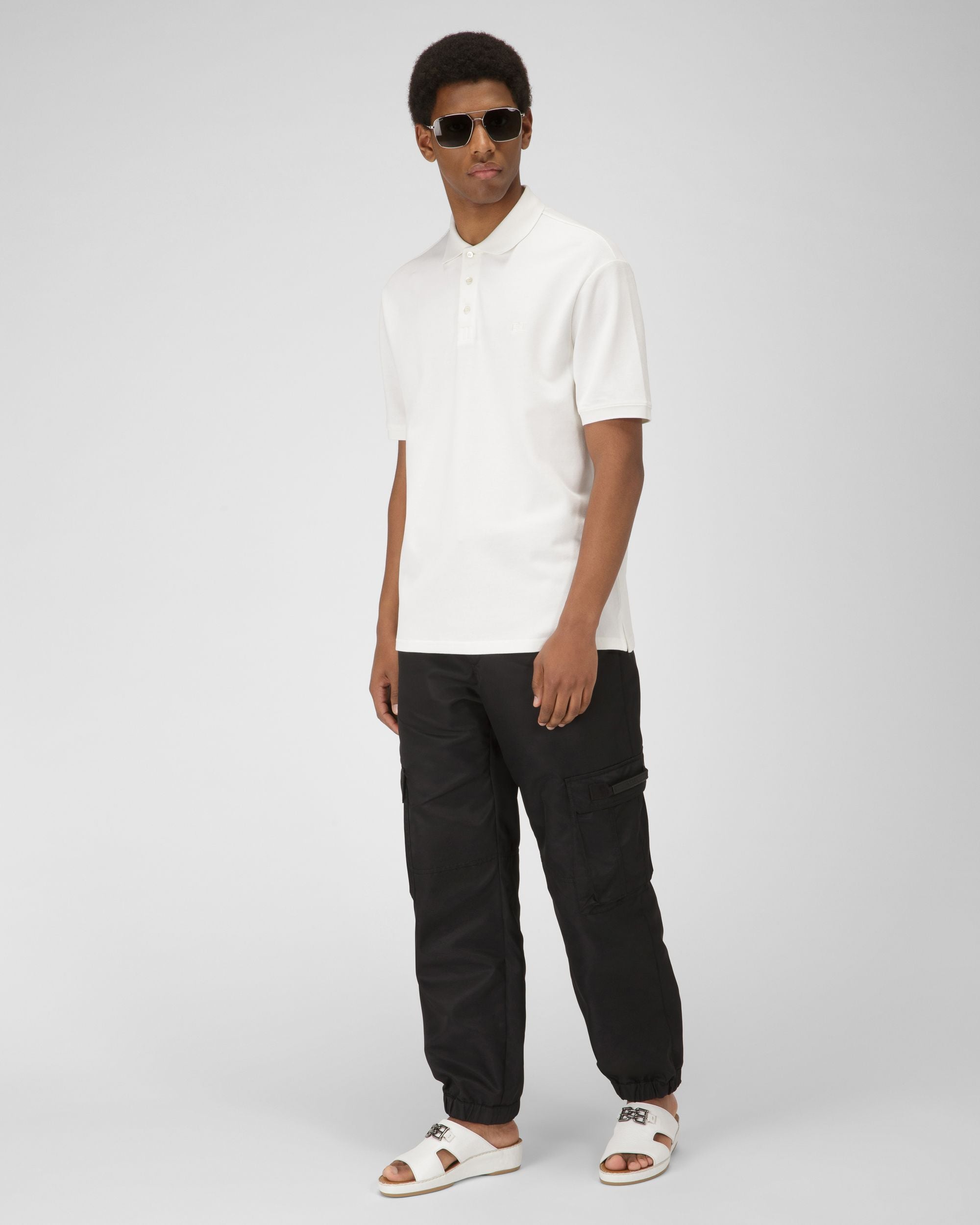 Harames Sandalias De Piel En Blanco - Hombre - Bally - 01