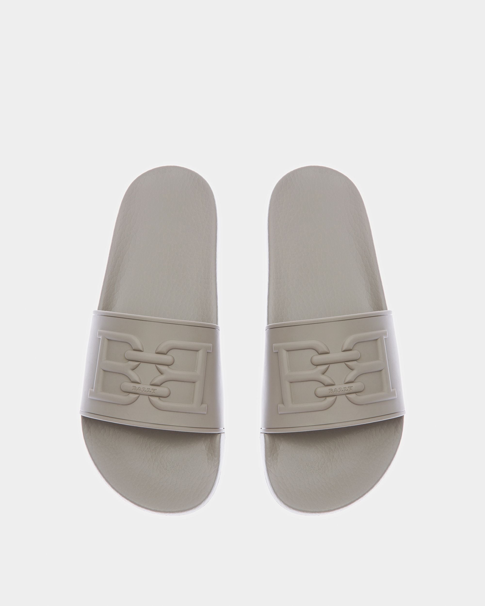 Scotty Rubber Sandals In Stone - Men's - Bally - 02
