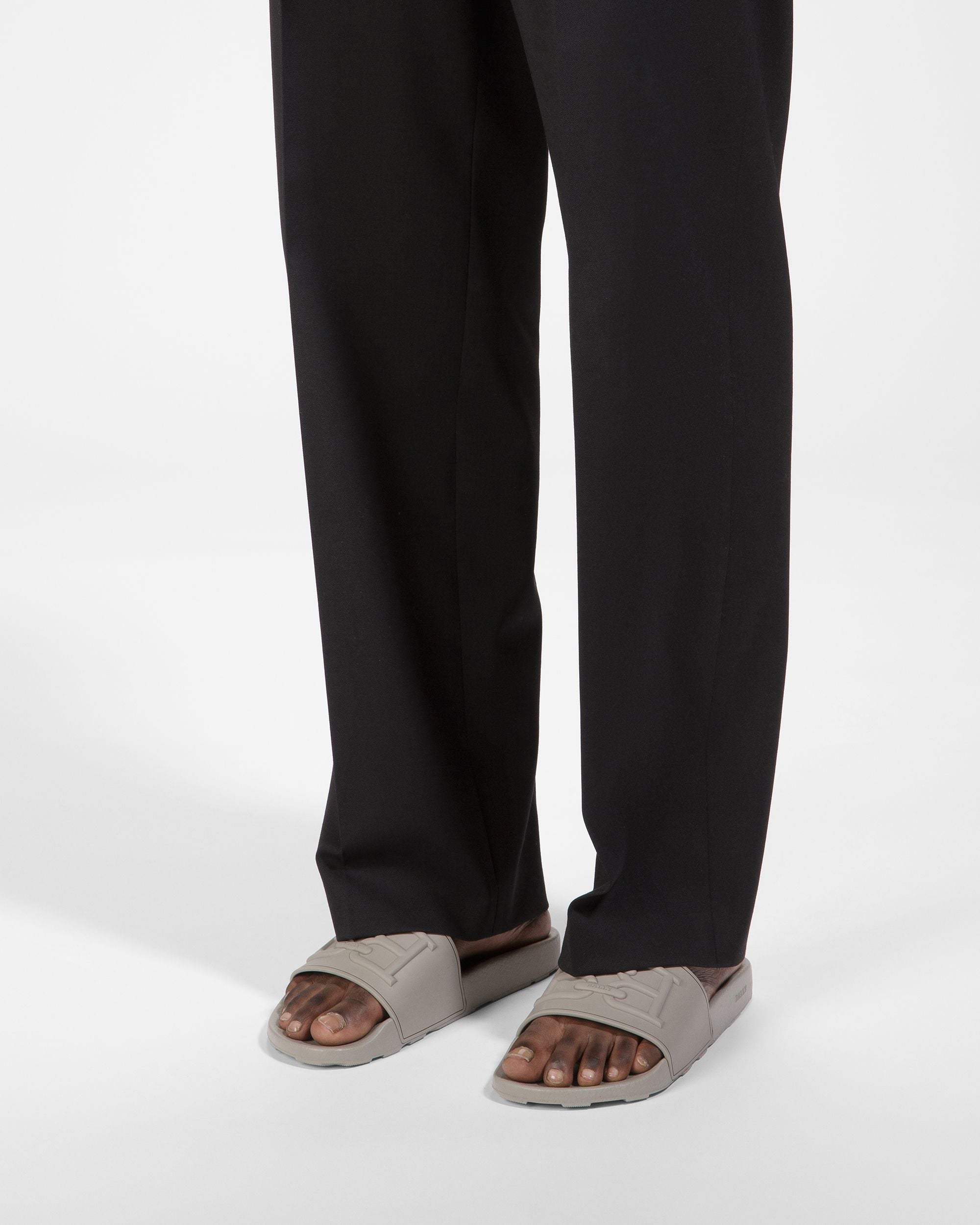 Scotty Rubber Sandals In Stone - Men's - Bally - 06