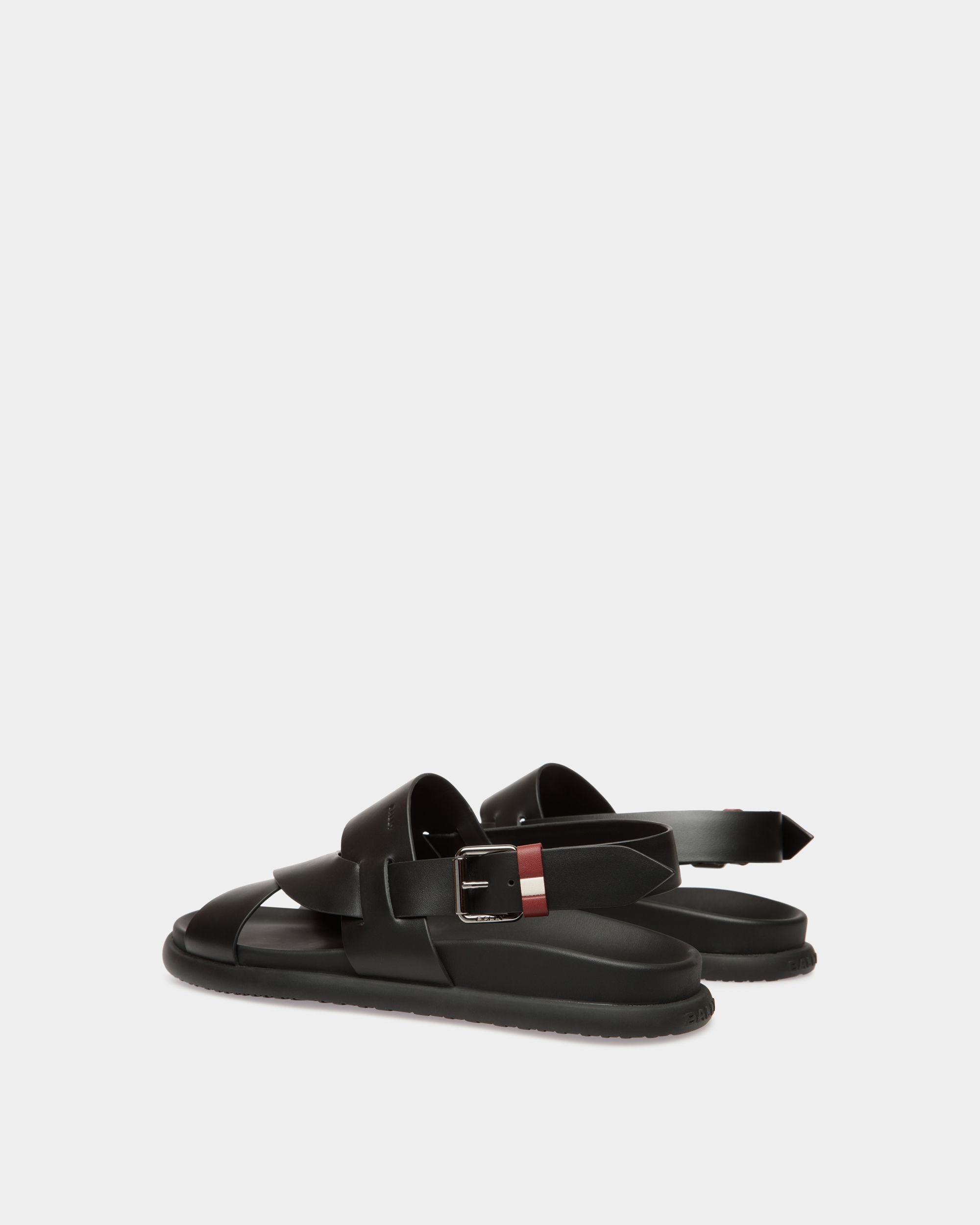 Sandalia Newport De Piel Negra - Hombre - Bally - 04