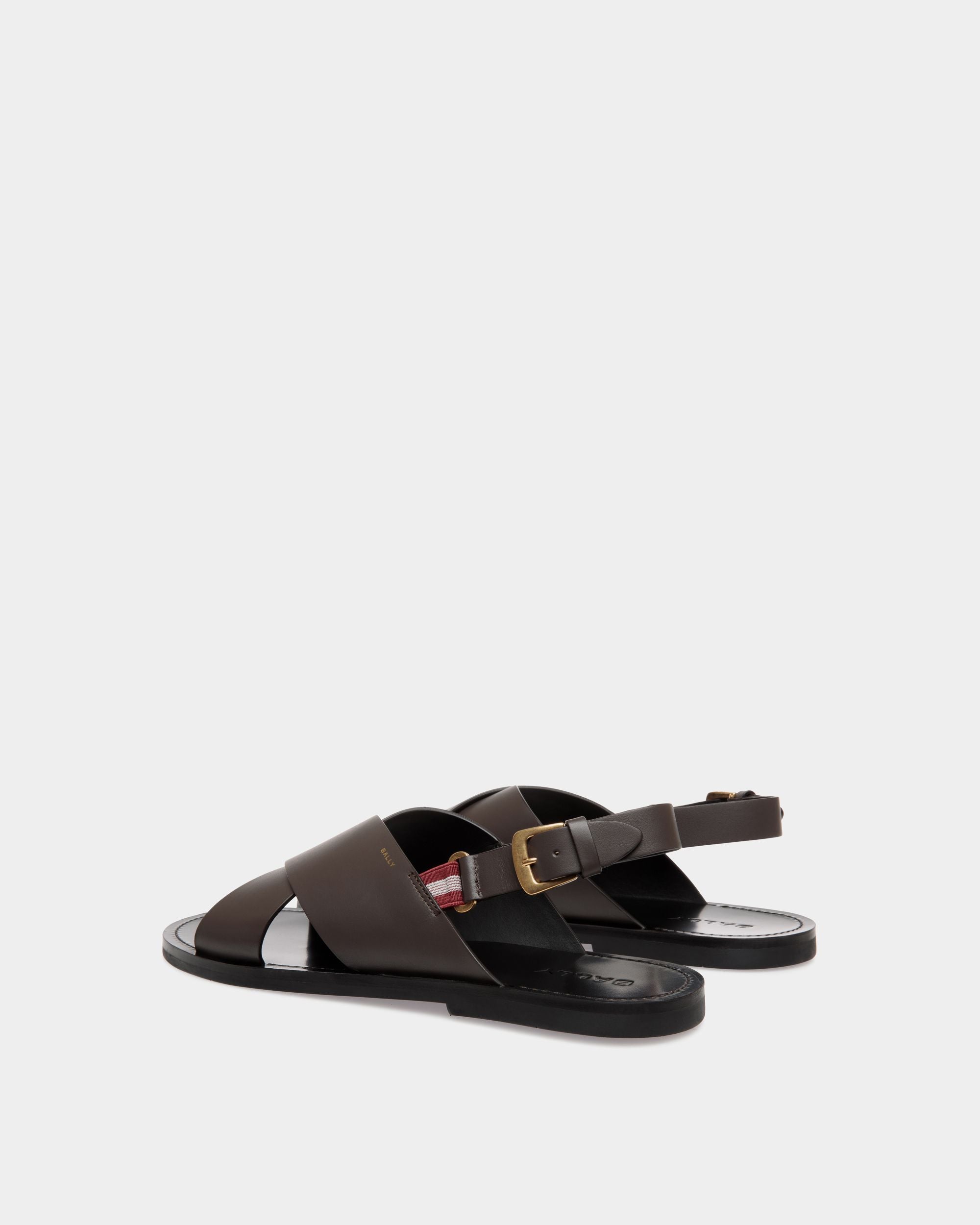 Chateau Sandals In Brown Leather - Men's - Bally - 03