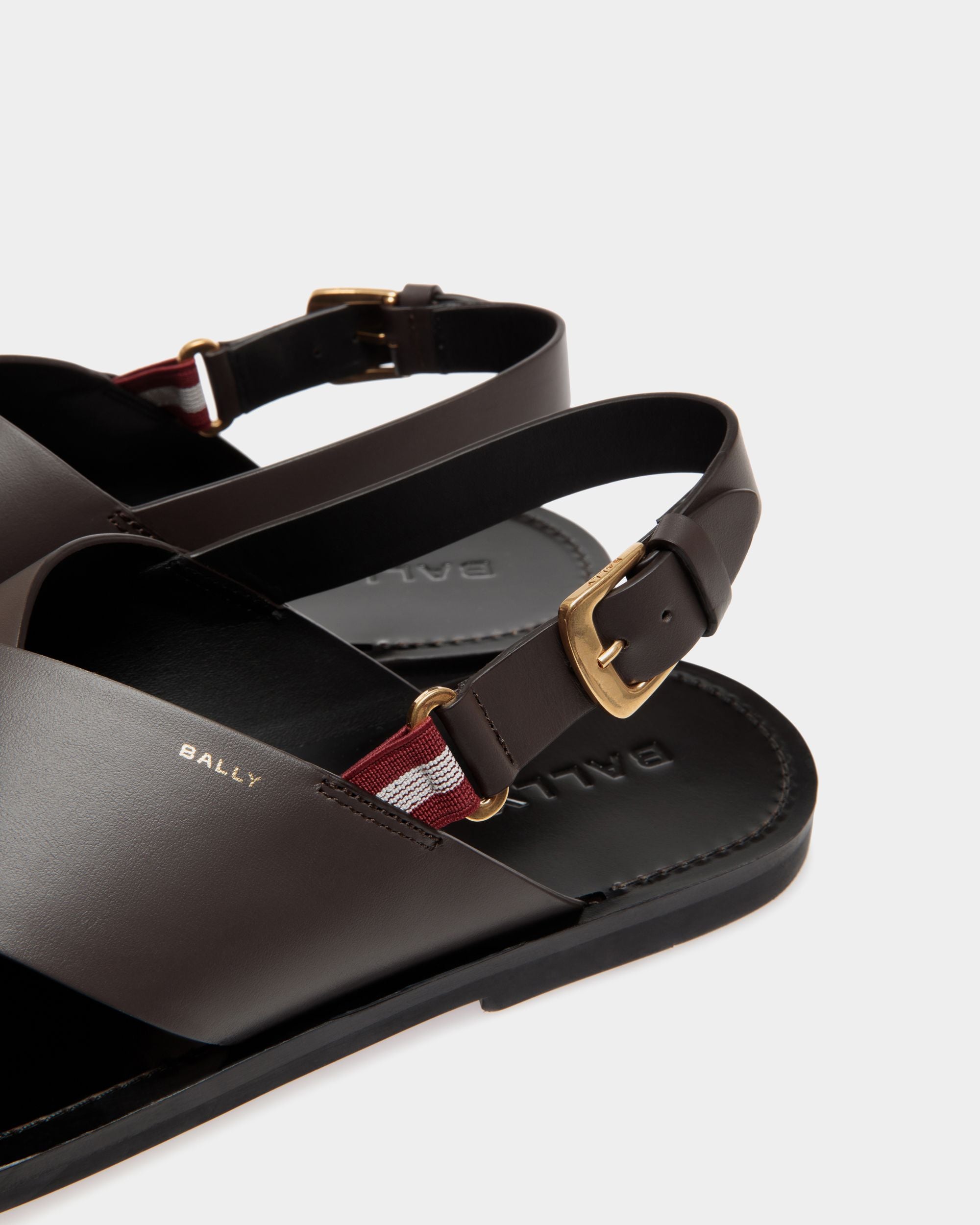 Chateau Sandals In Brown Leather - Men's - Bally - 05