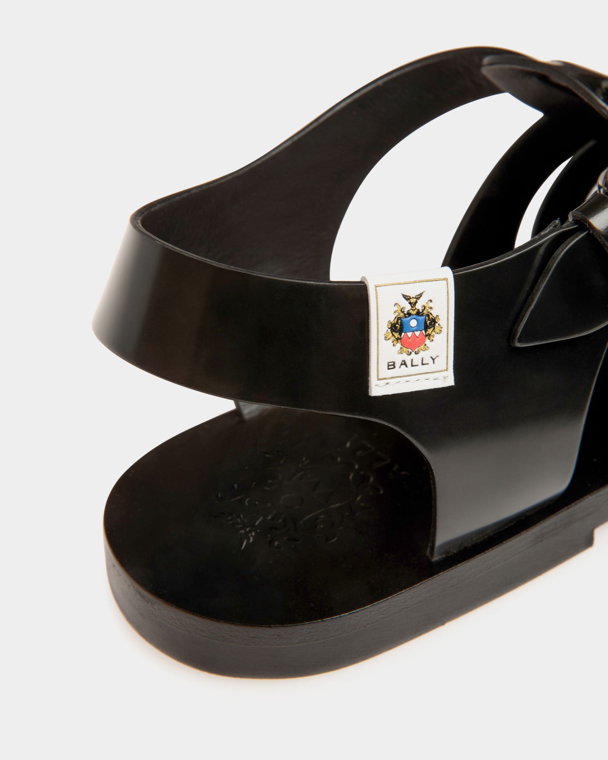 Chateau Sandal in Black Leather - Men's - Bally - 06