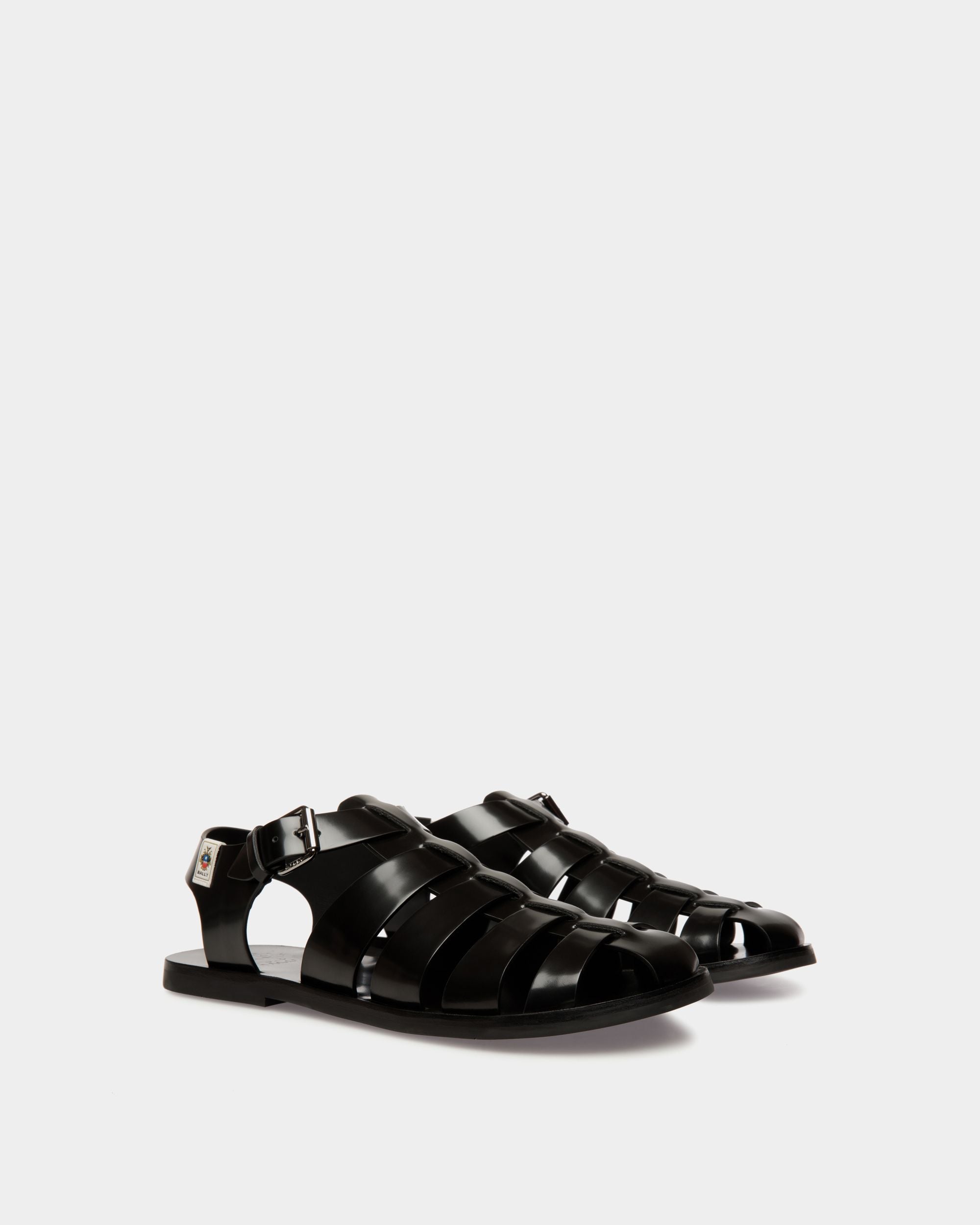 Chateau Sandal in Black Leather - Men's - Bally - 02