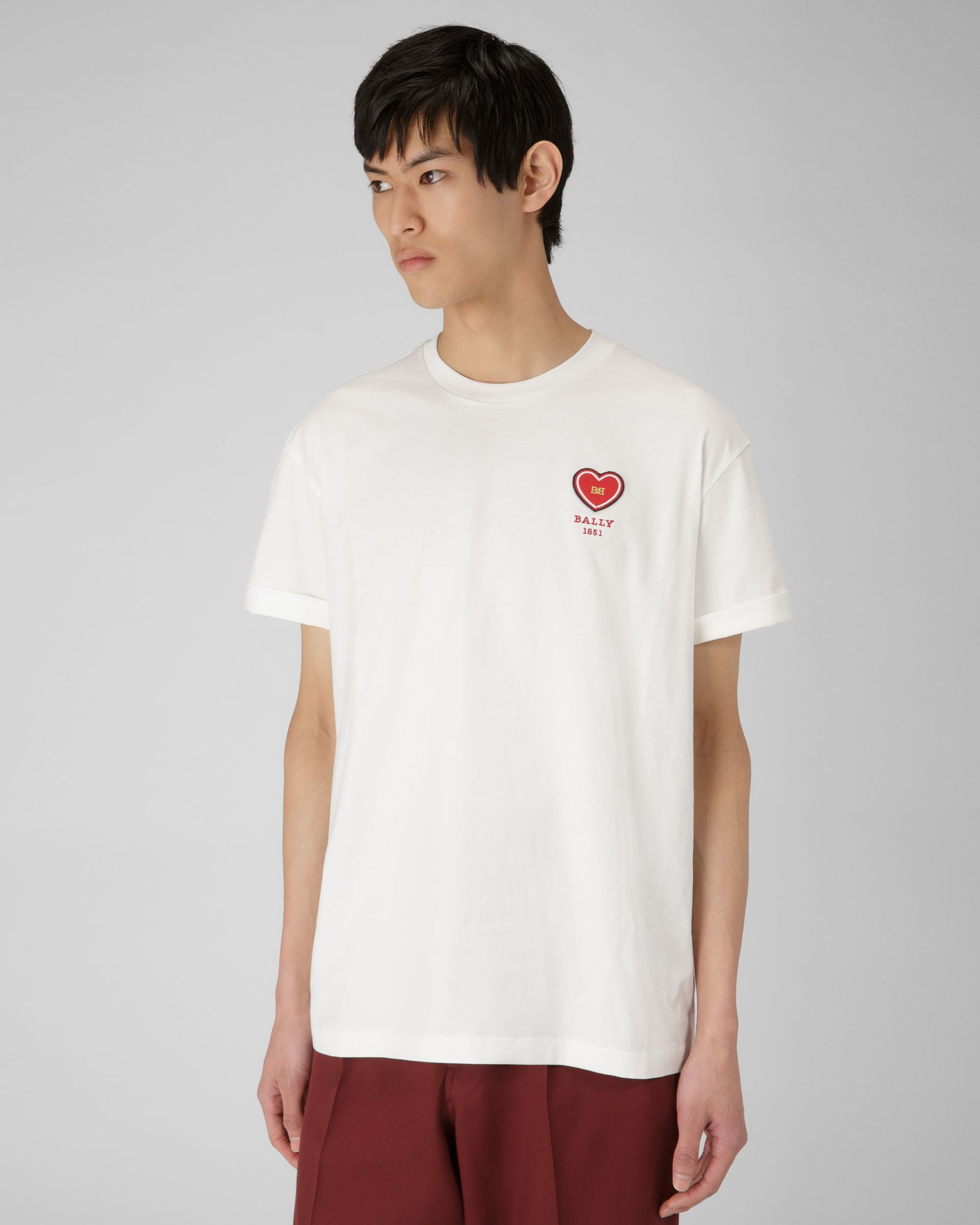 Camiseta Bordada - Hombre - Bally - 01