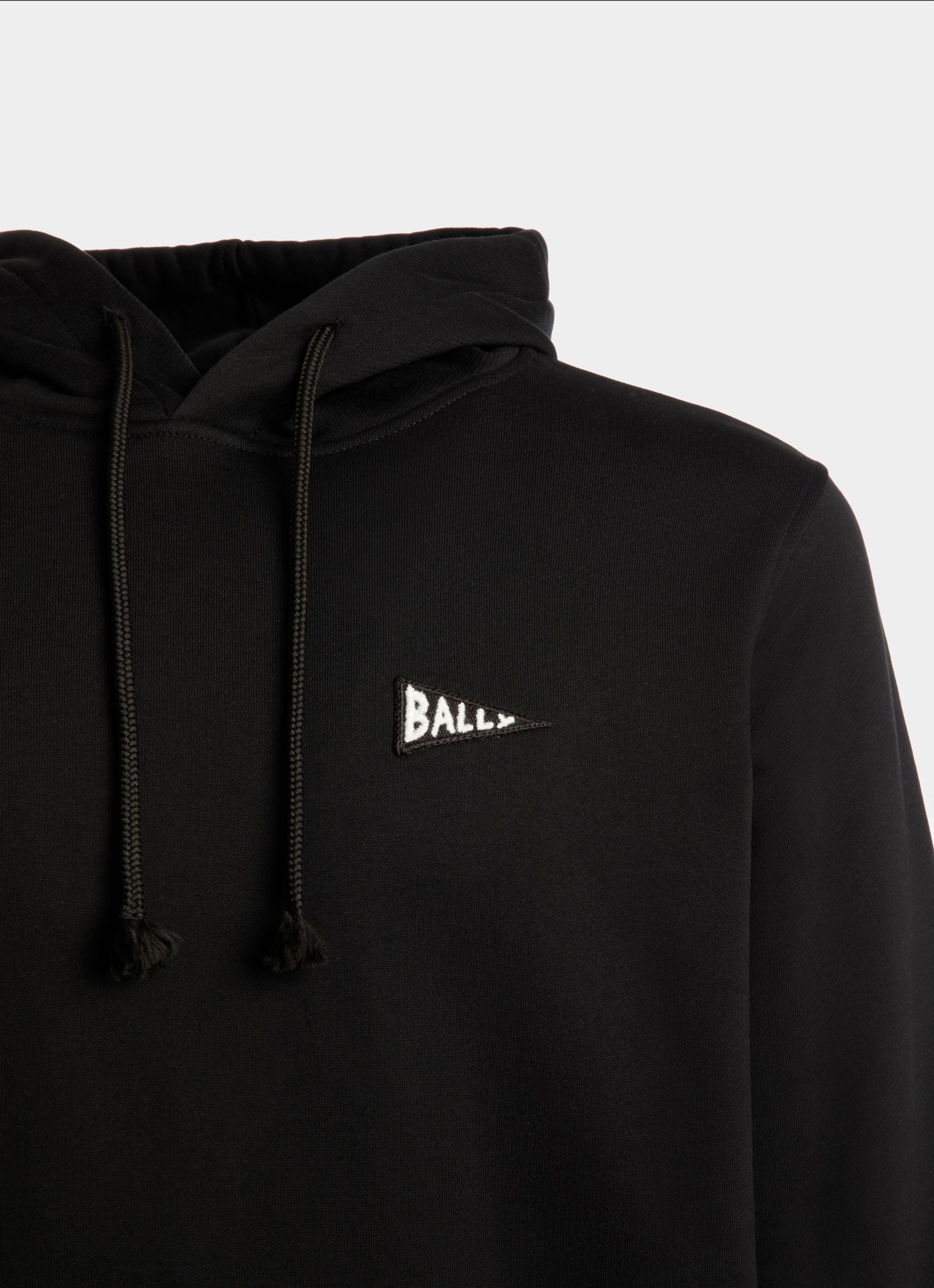 Sudadera De Algodón Elástico En Negro - Hombre - Bally - 02