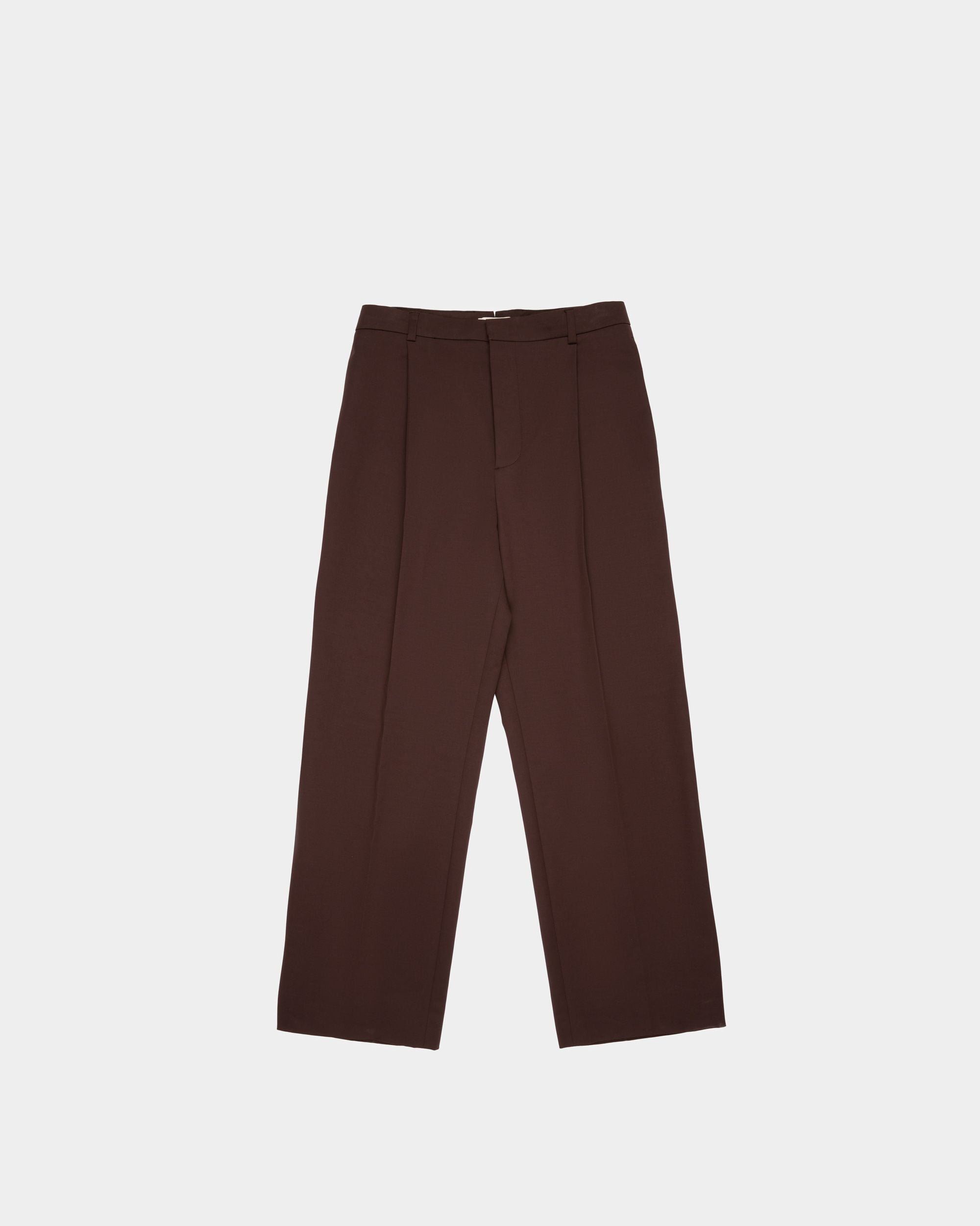 Trousers Trousers In Brown Mix Cotton And Elastan - Men's - Bally - 01