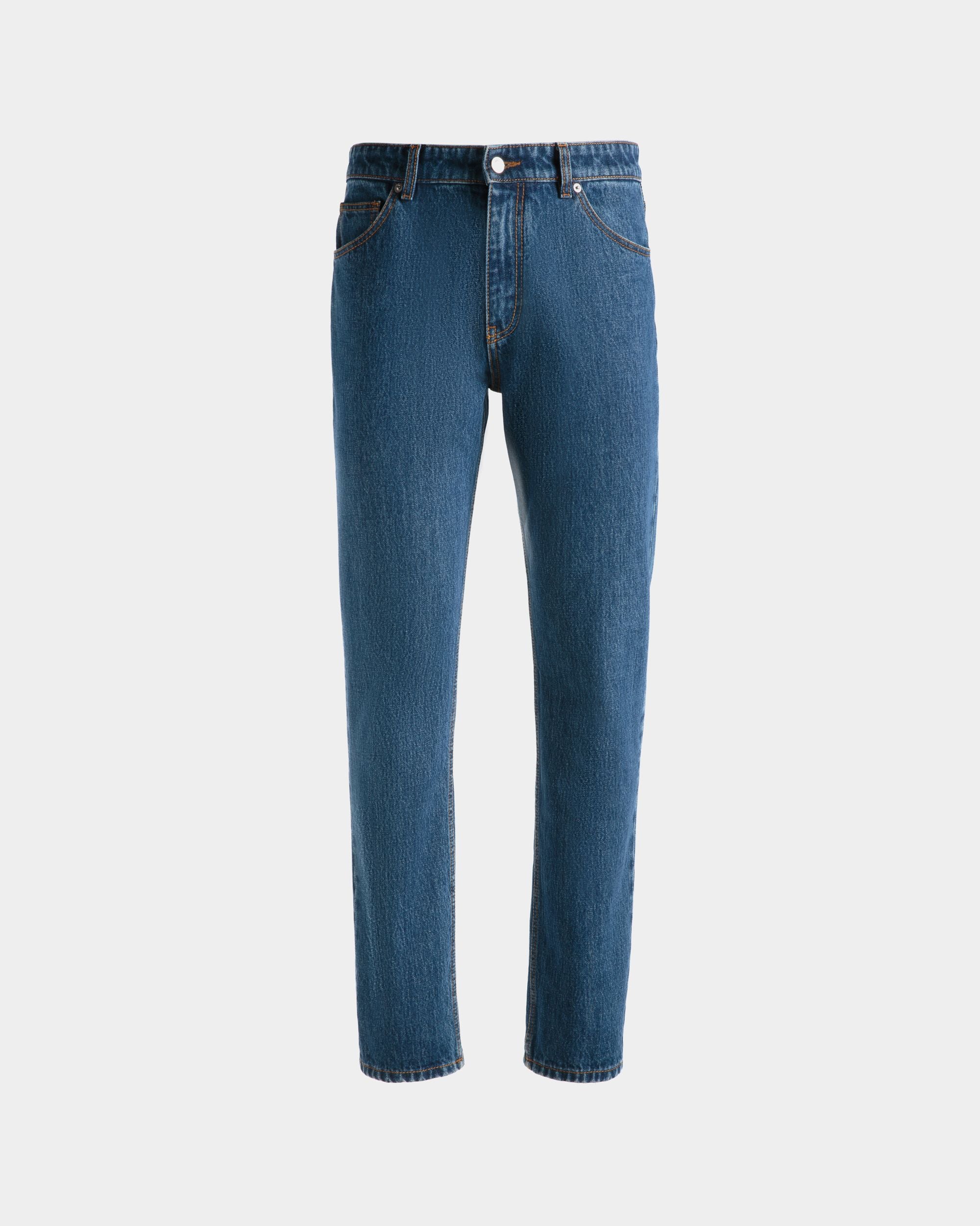 Denim Pants In Blue Cotton - Men's - Bally - 01