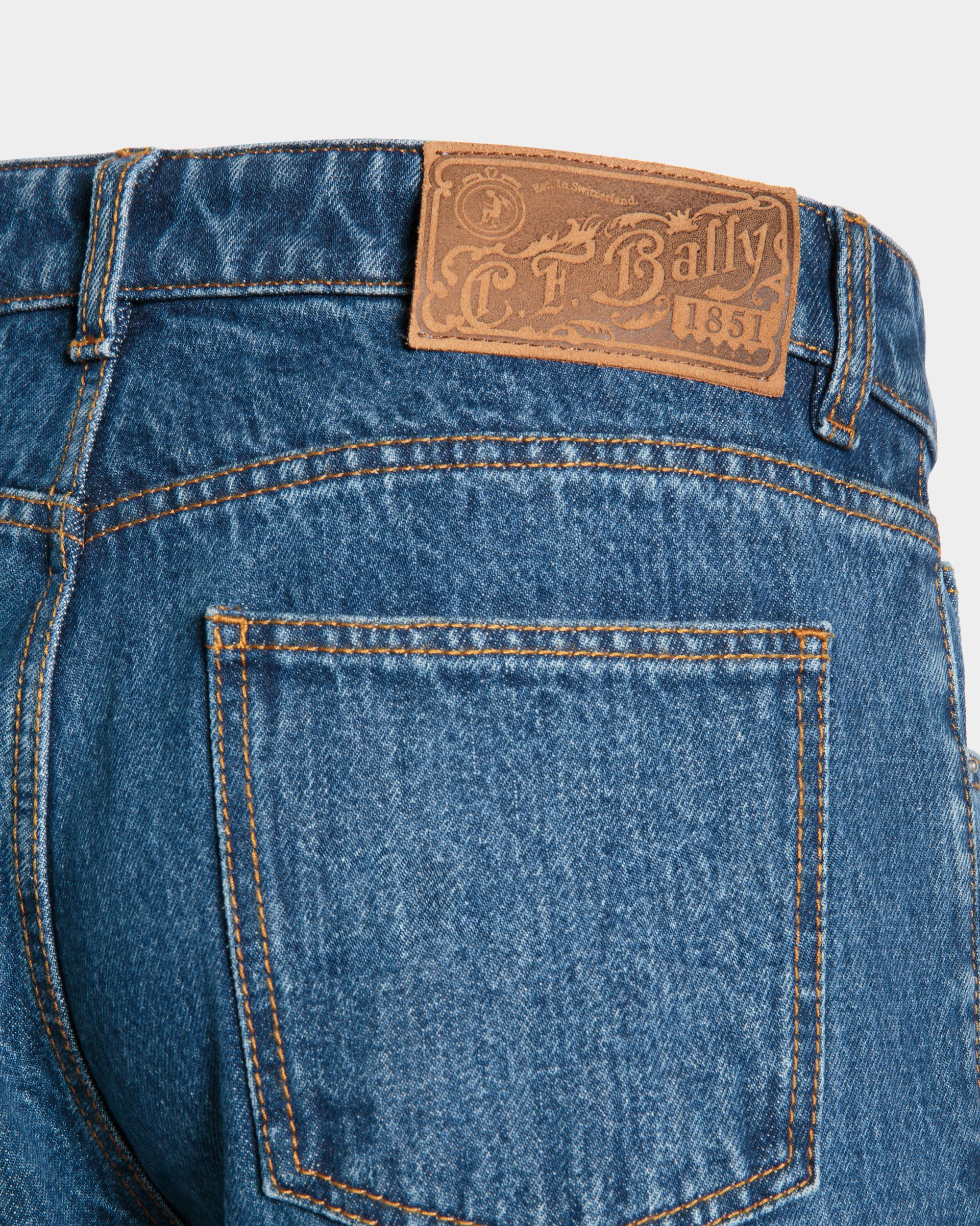 Denim Pants In Blue Cotton - Men's - Bally - 02