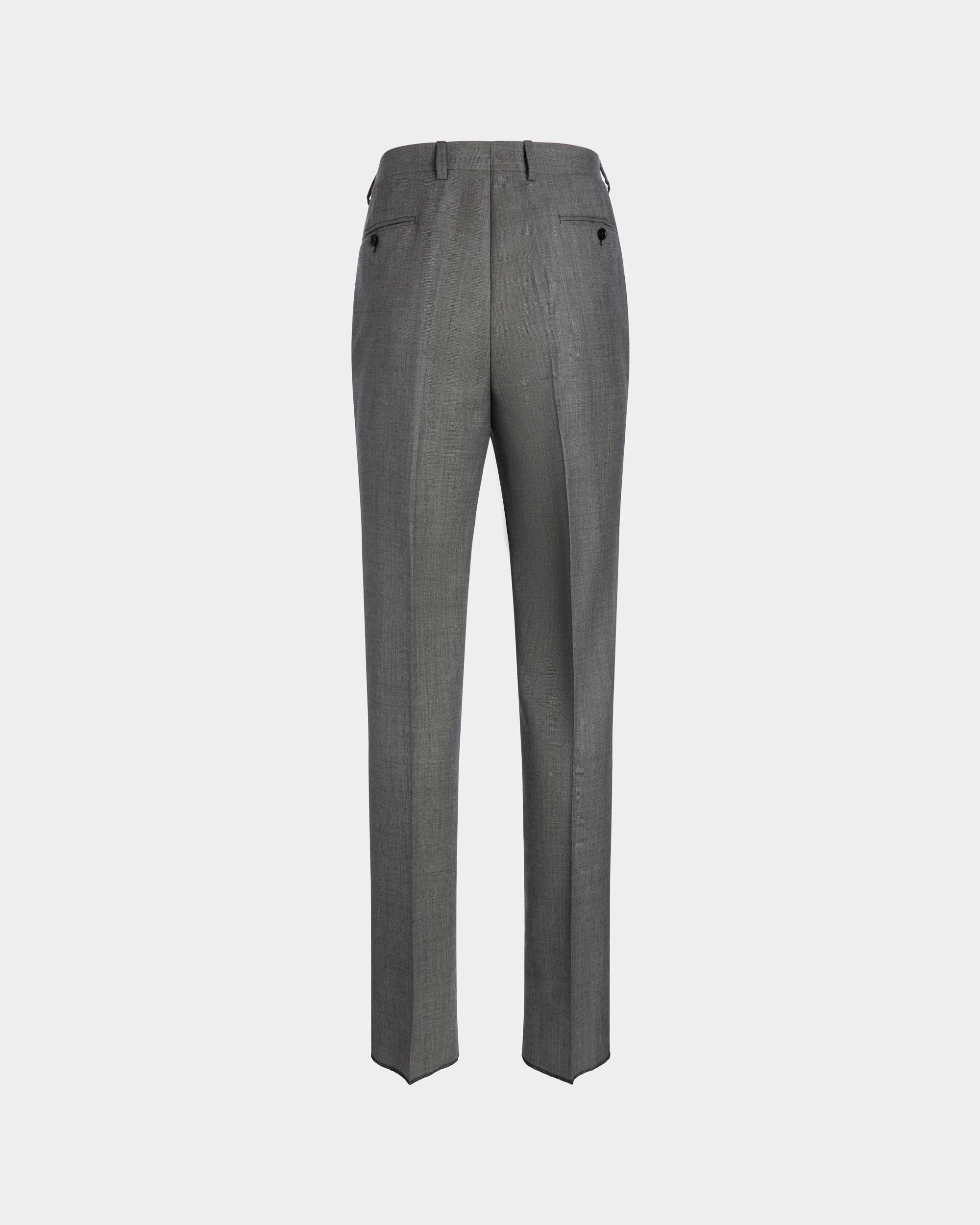 Trousers Trousers In Grey Wool - Men's - Bally - 03