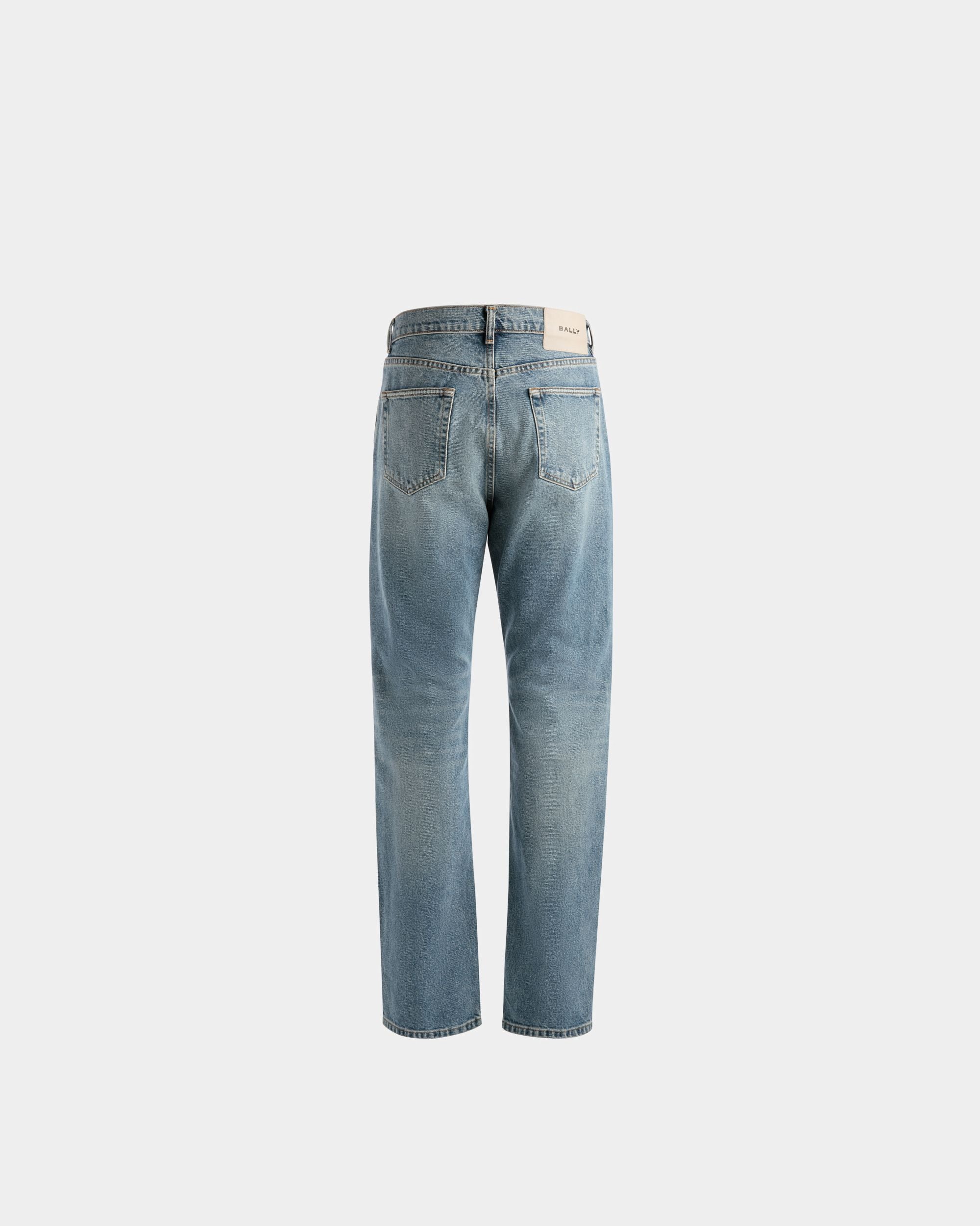 Straight Pants In Blue Denim - Men's - Bally - 07
