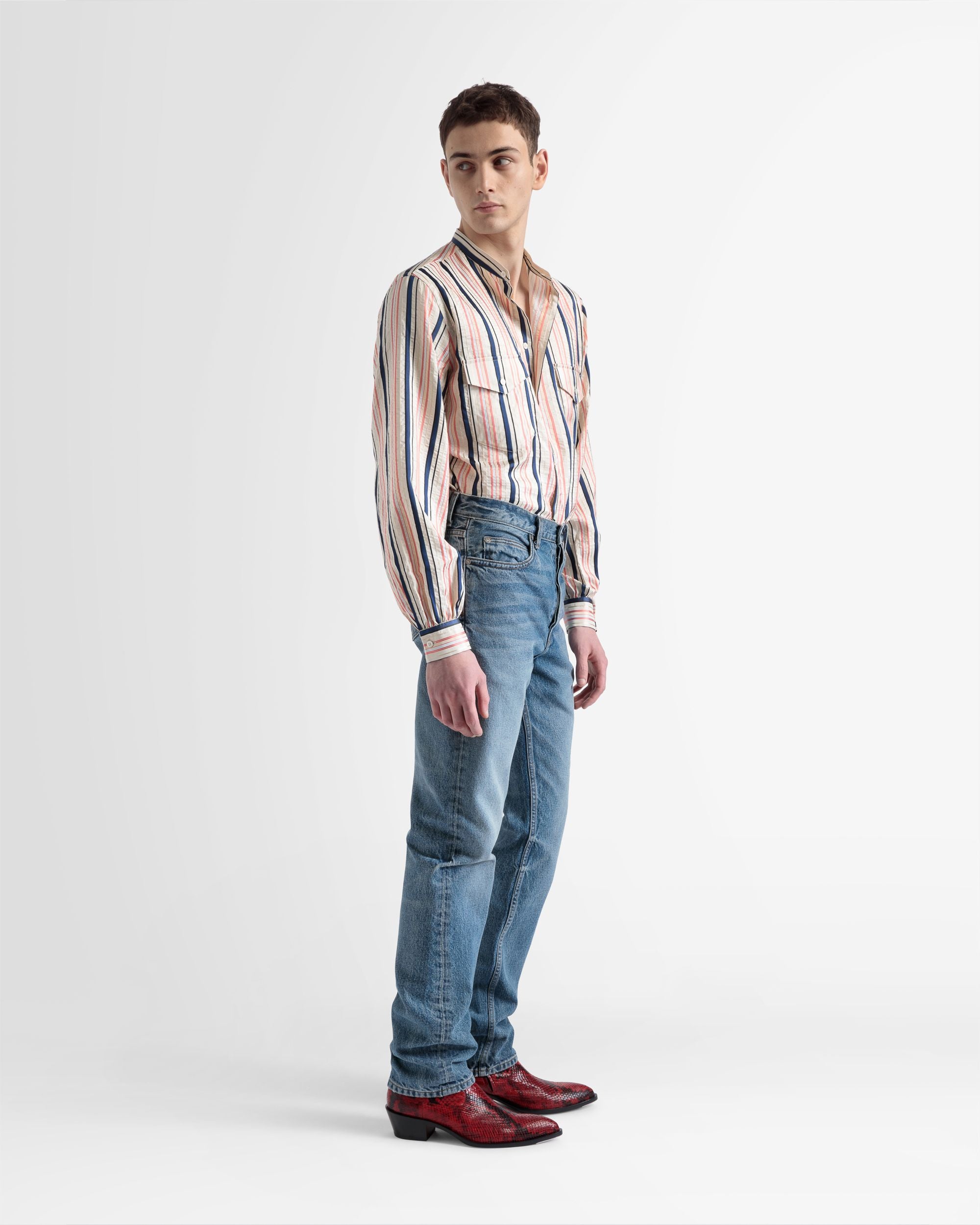 Pantalones Acampanados De Denim Azul - Hombre - Bally - 05