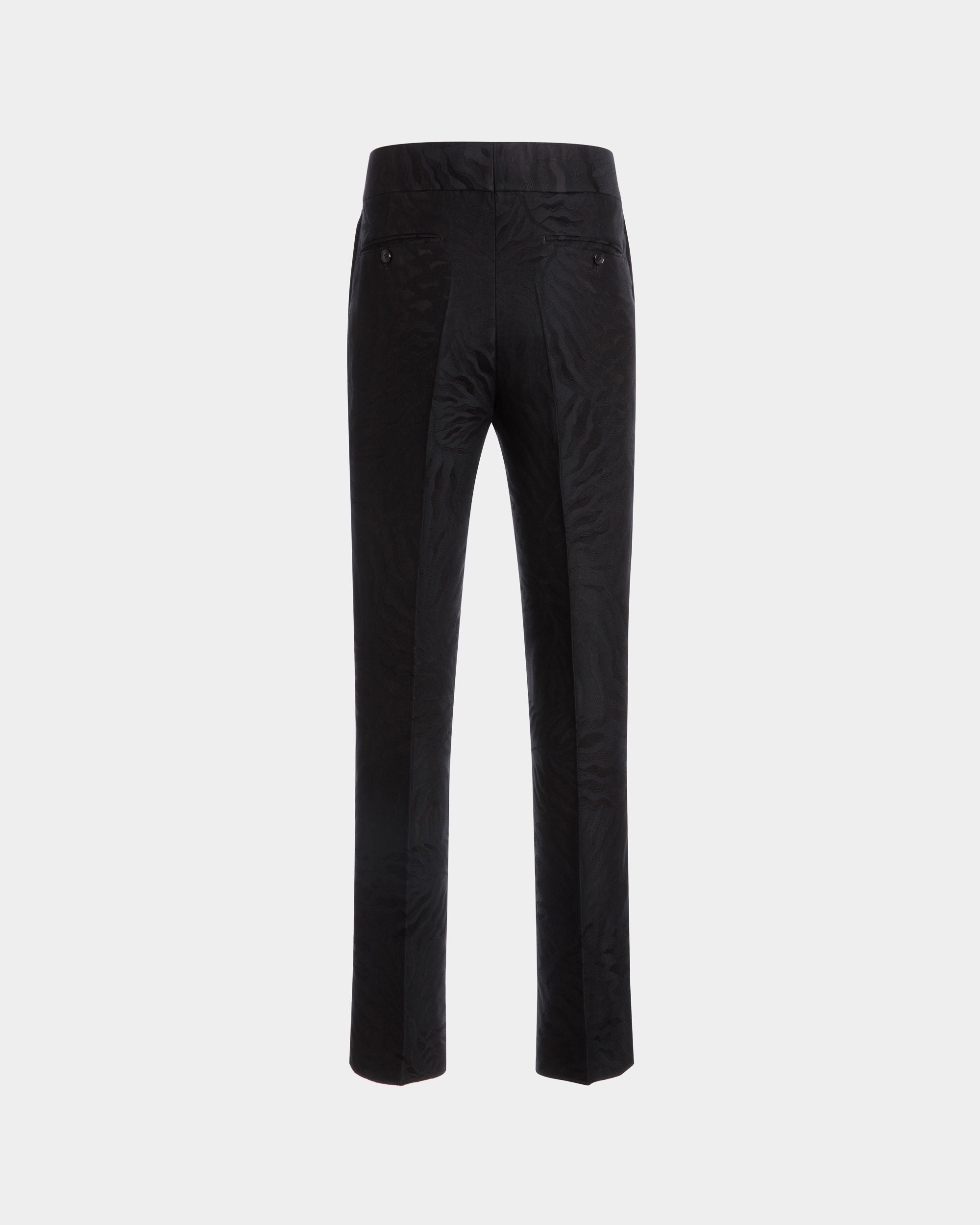 Pantalón De Algodón Y Lana Negra - Hombre - Bally - 03