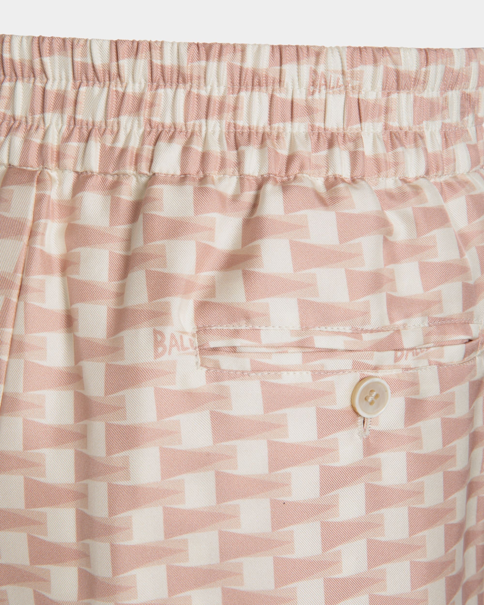 Shorts Pennant De Seda Dusty Petal - Hombre - Bally - 02