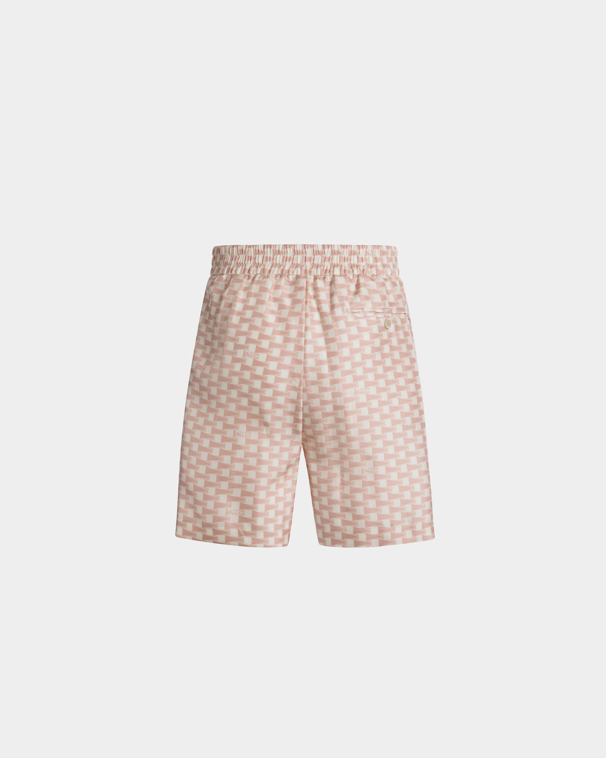 Shorts Pennant De Seda Dusty Petal - Hombre - Bally - 03