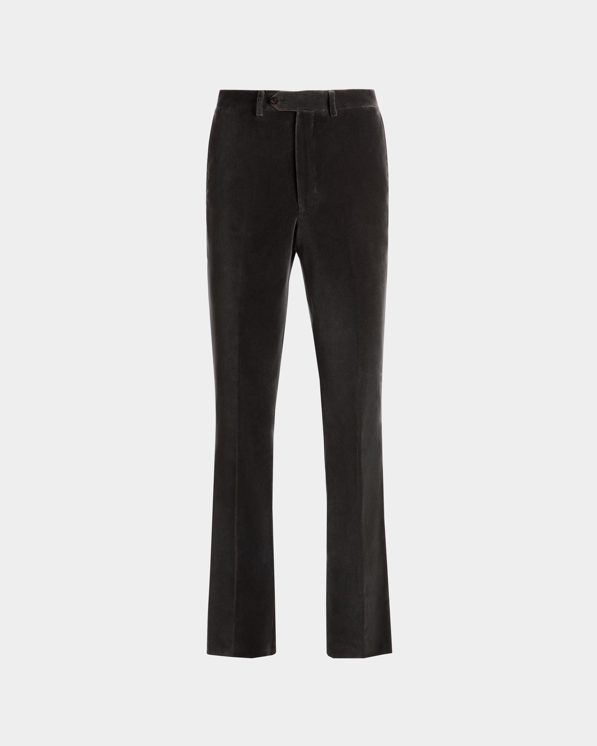 Pantalón De Terciopelo Gris - Hombre - Bally - 01