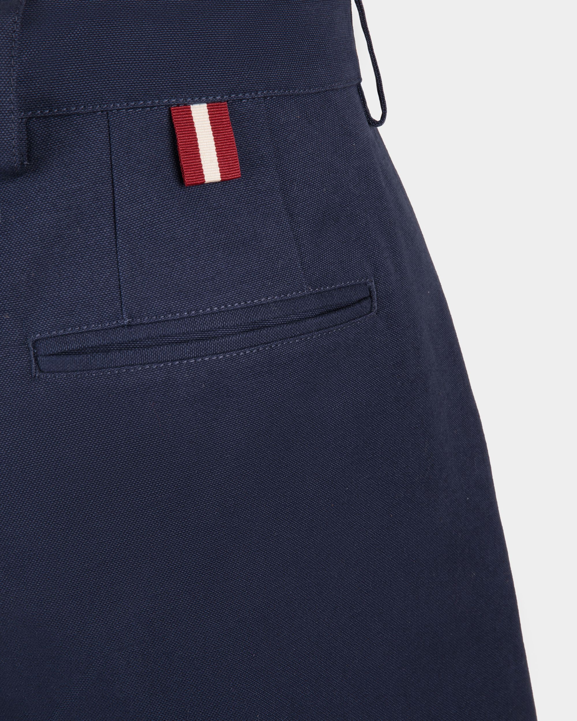 Pantalón Corto De Algodón Azul Marino - Hombre - Bally - 02